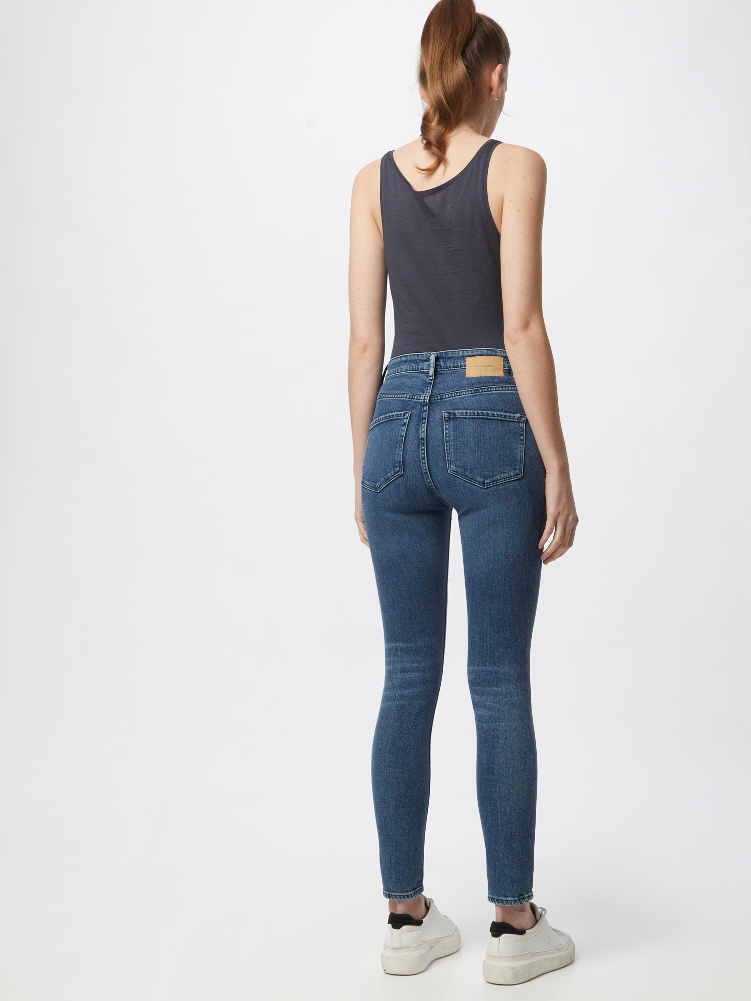 ARMEDANGELS Jeans 'Inga' albastru denim / maro deschis - Pled.ro