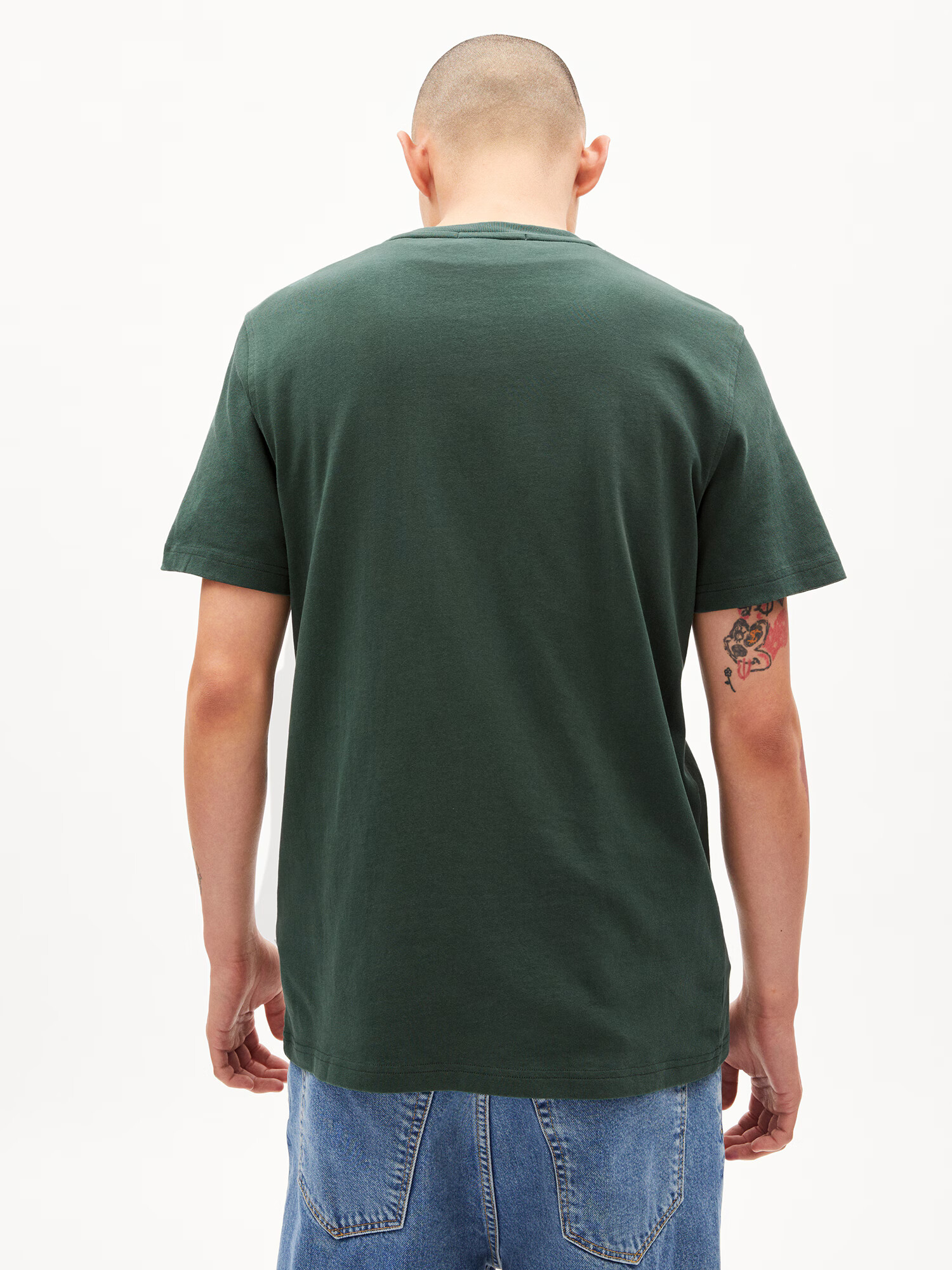 ARMEDANGELS Tricou 'Markus' verde smarald - Pled.ro