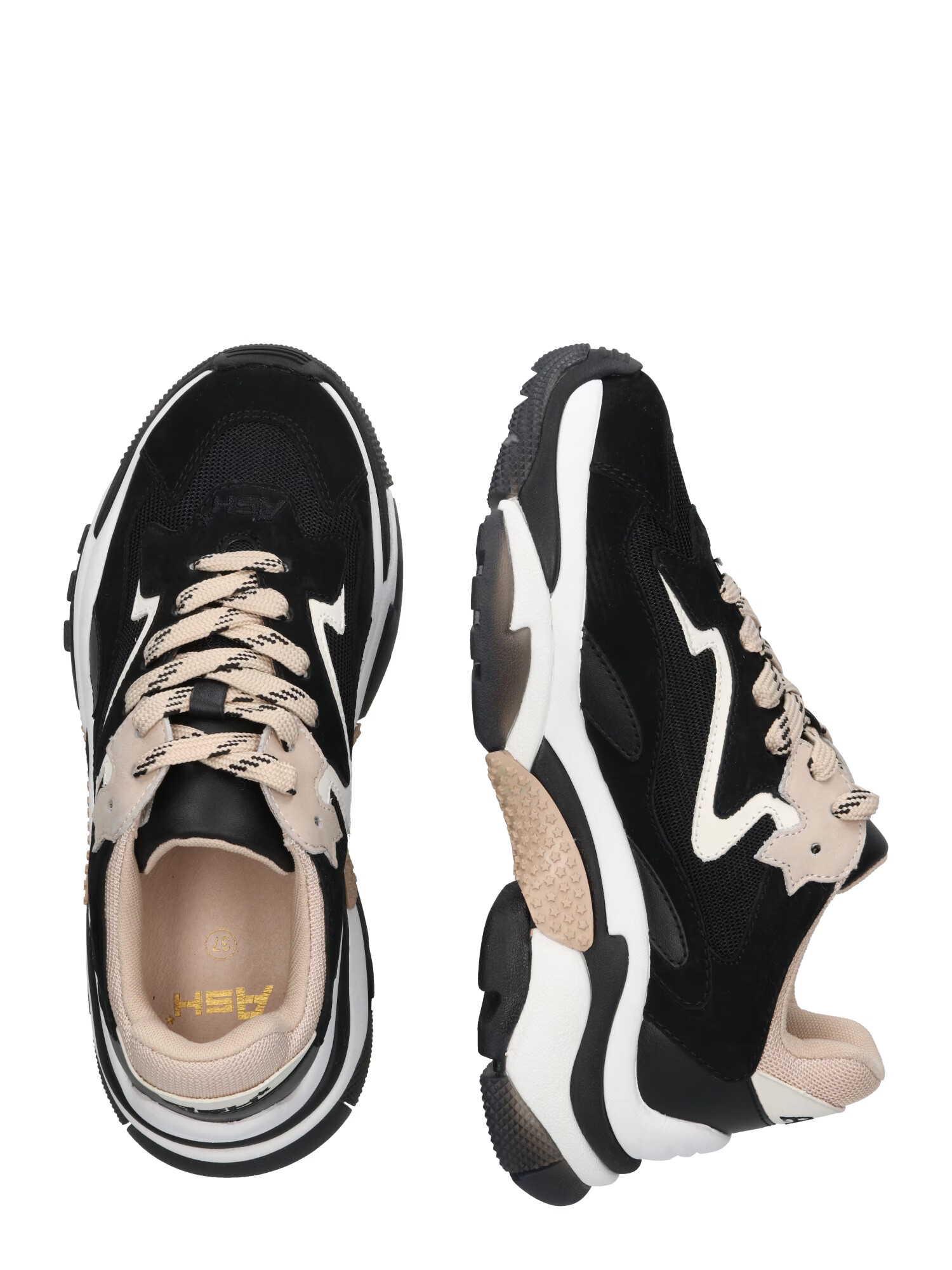 ASH Sneaker low 'ADDICT' bej / negru / alb coajă de ou - Pled.ro