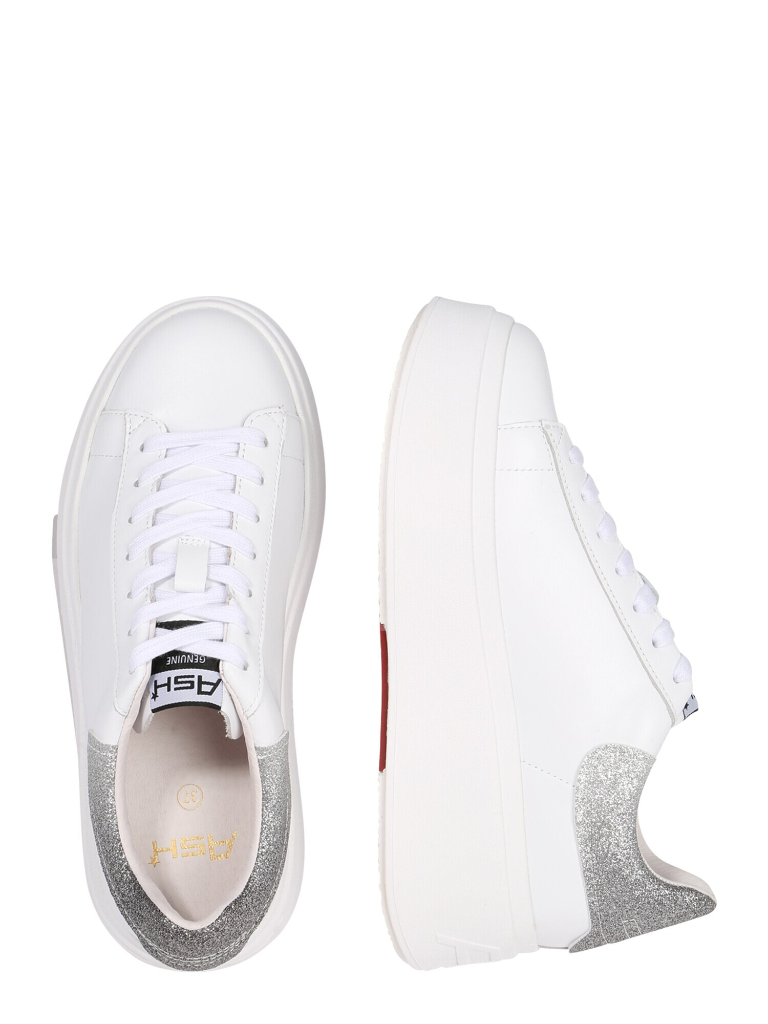 ASH Sneaker low 'Moby' gri argintiu / alb - Pled.ro