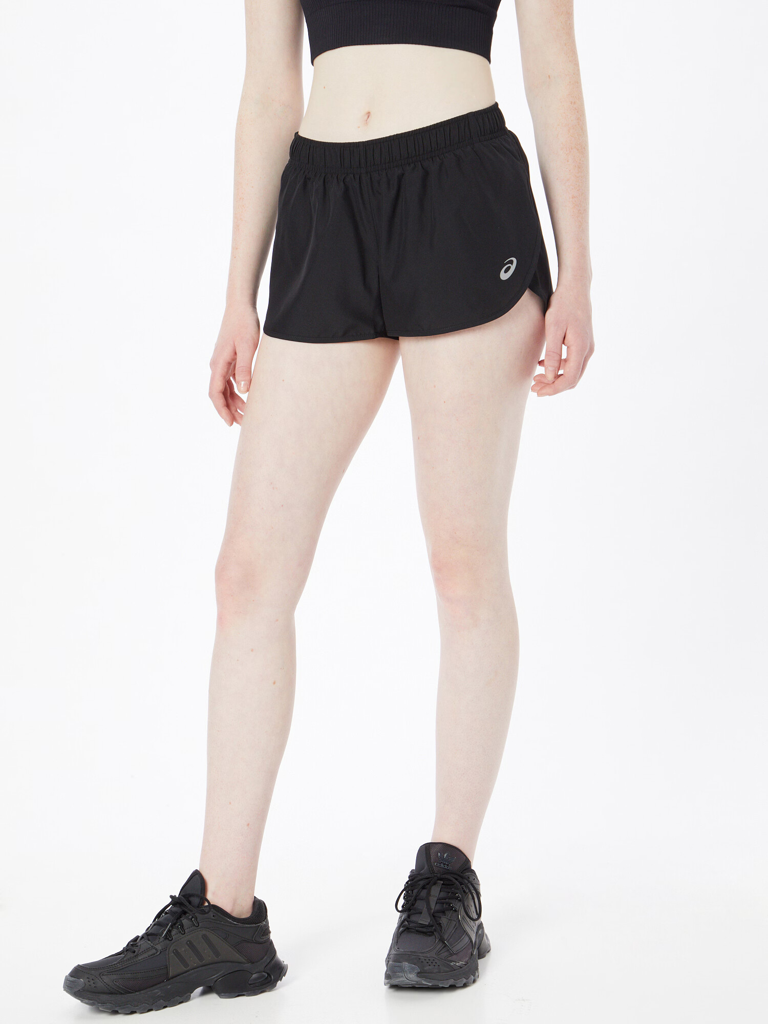 ASICS Pantaloni sport gri / negru - Pled.ro