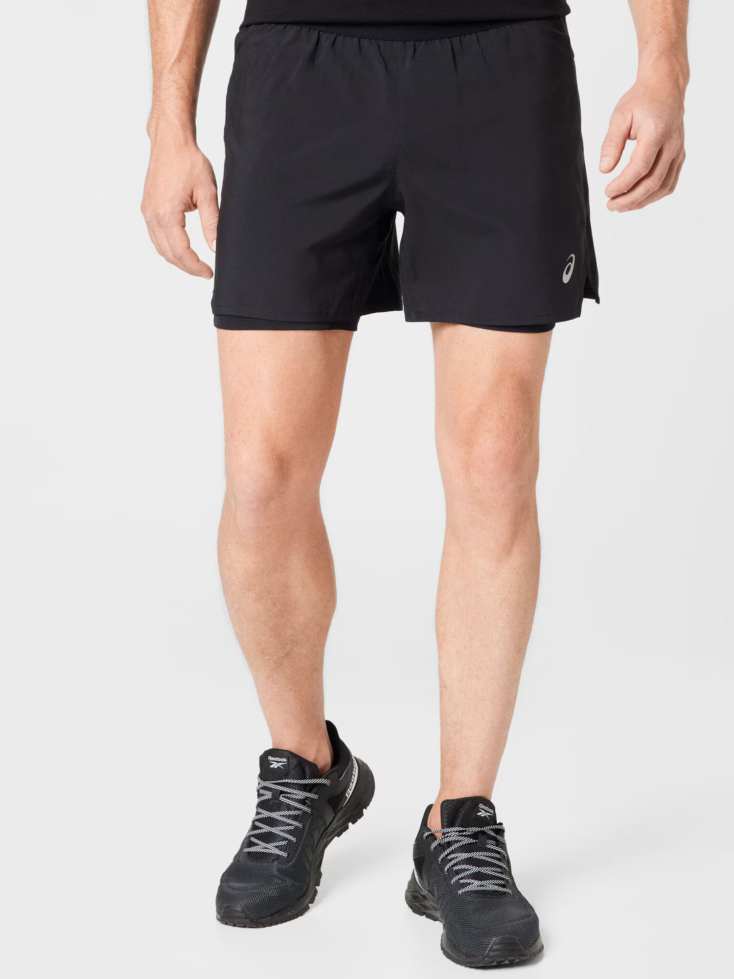 ASICS Pantaloni sport negru / alb - Pled.ro