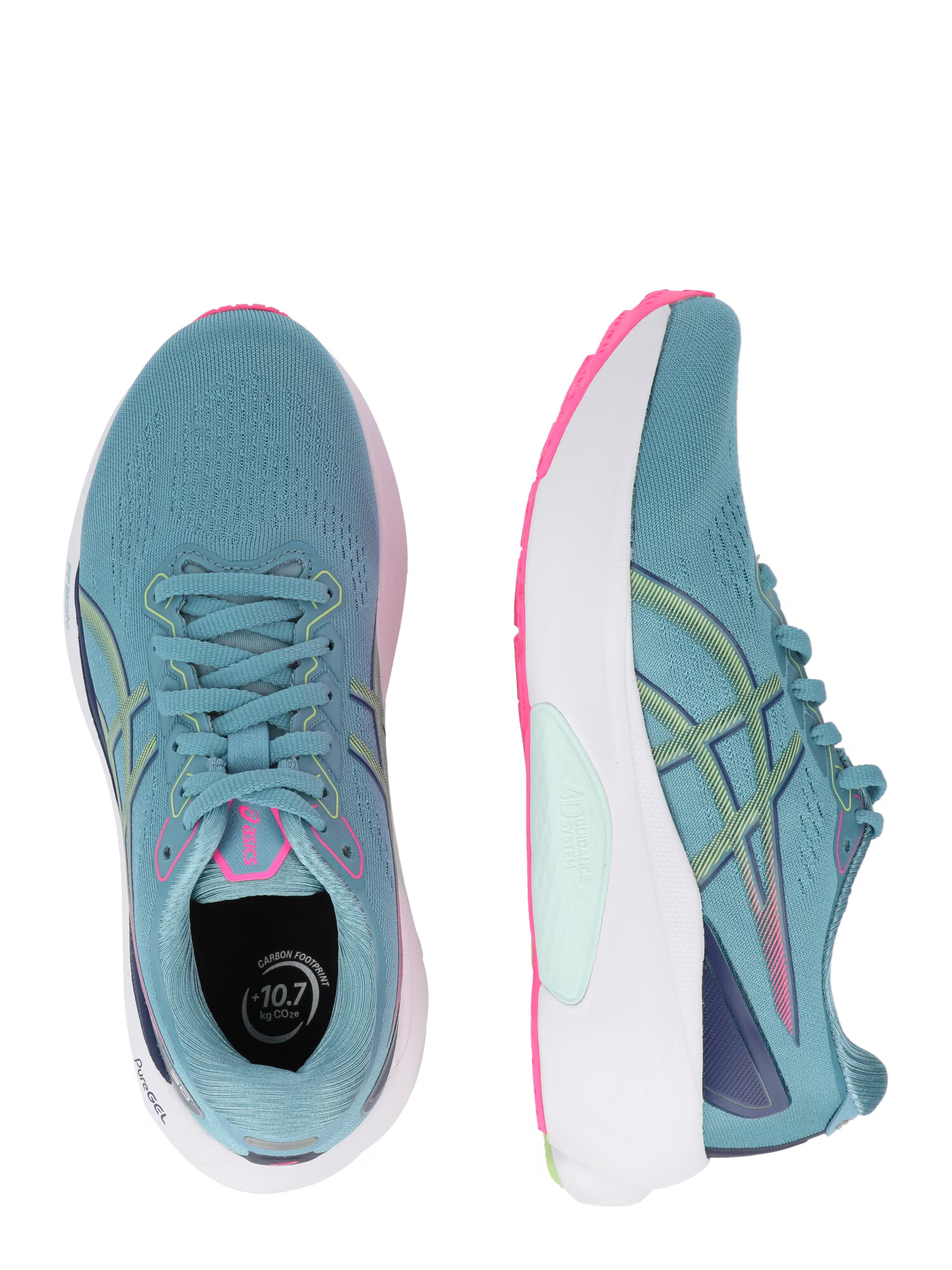 ASICS Sneaker de alergat 'Kayano 30' bleumarin / albastru deschis / verde deschis / roz - Pled.ro