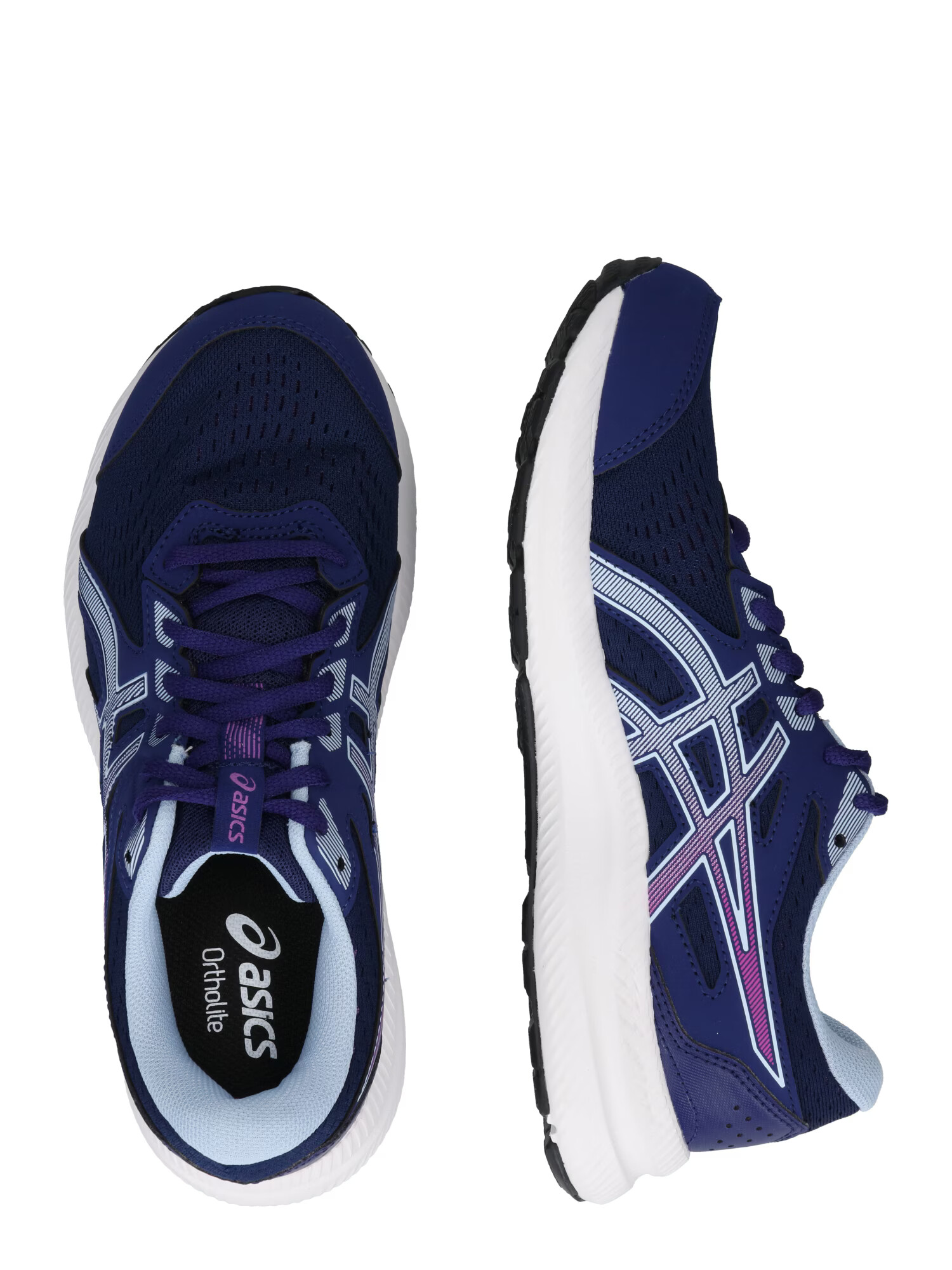 ASICS Sneaker de alergat 'Contend 8' albastru deschis / albastru închis / lila - Pled.ro