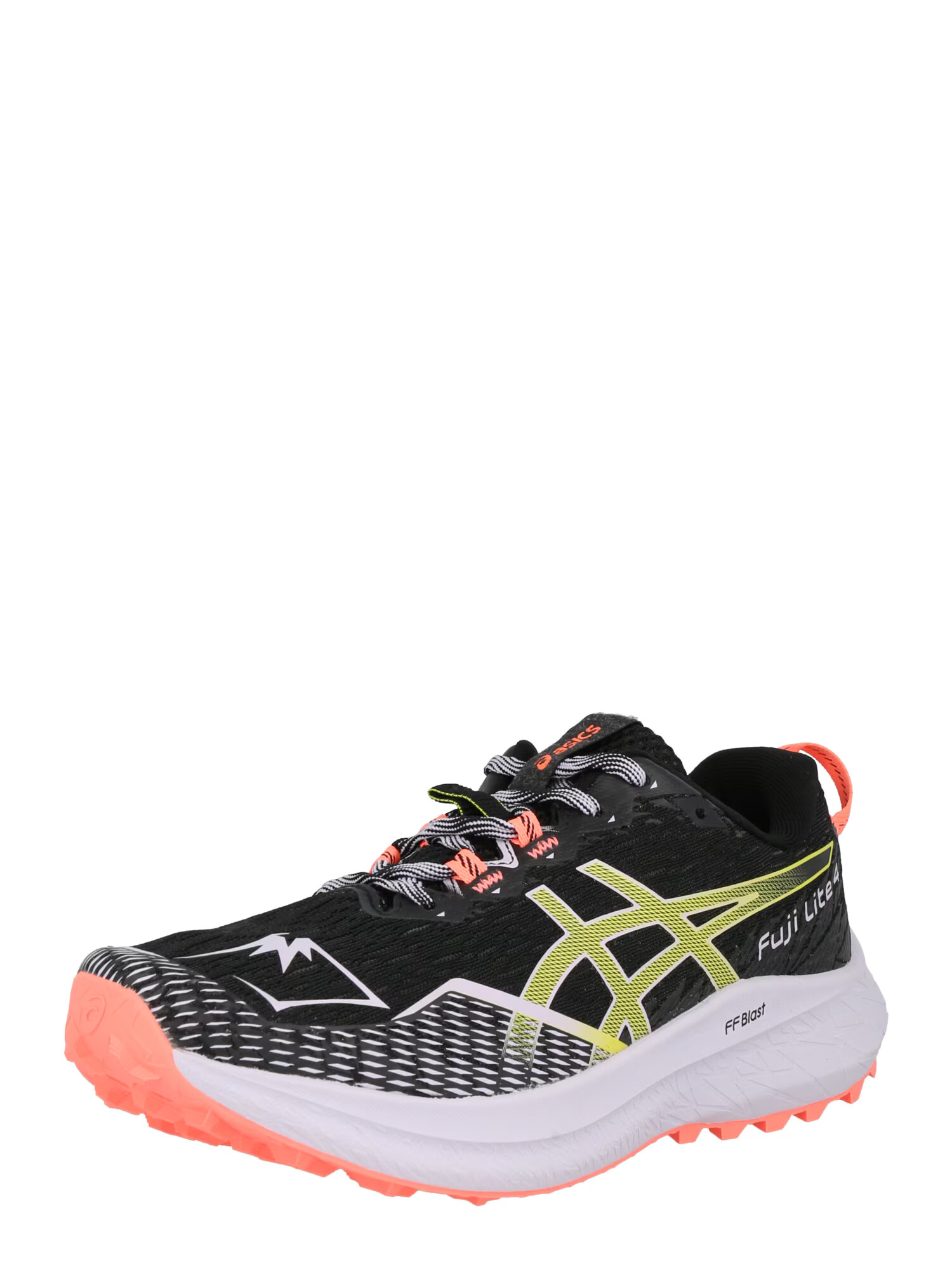 ASICS Sneaker de alergat 'FUJI LITE 4' galben / portocaliu somon / negru / alb - Pled.ro