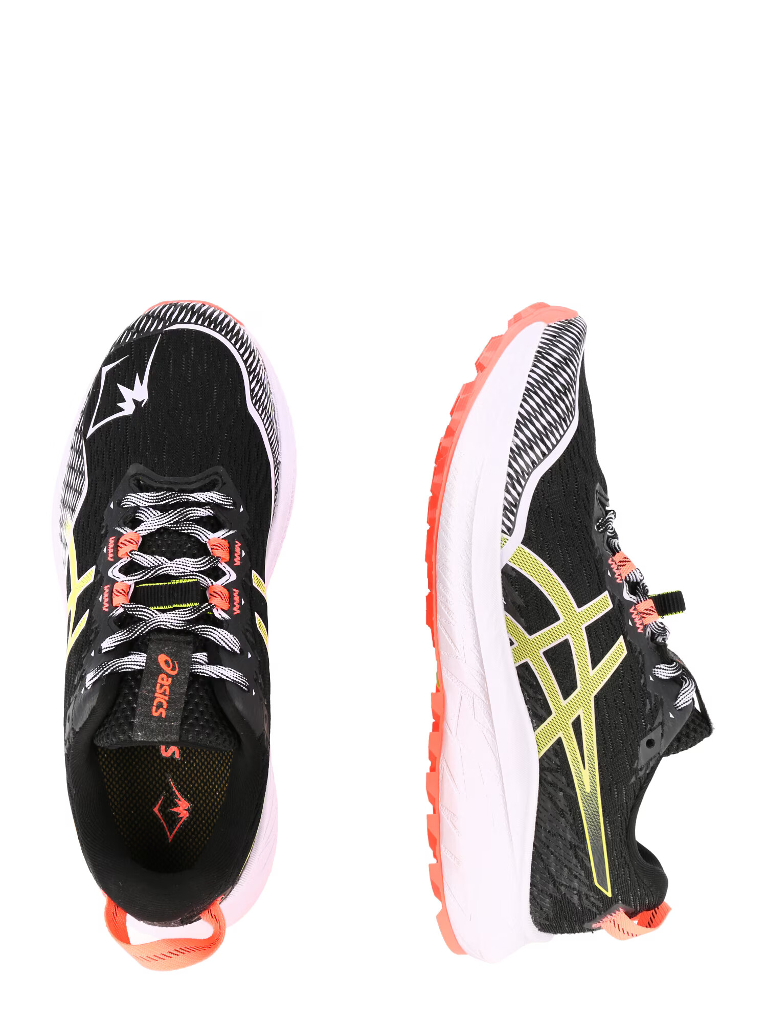 ASICS Sneaker de alergat 'FUJI LITE 4' galben / portocaliu somon / negru / alb - Pled.ro