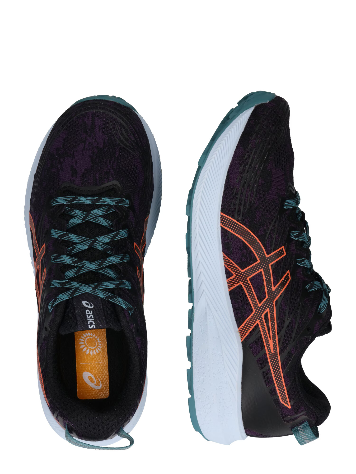 ASICS Sneaker de alergat 'Fuji Lite' verde jad / mov închis / portocaliu / negru - Pled.ro