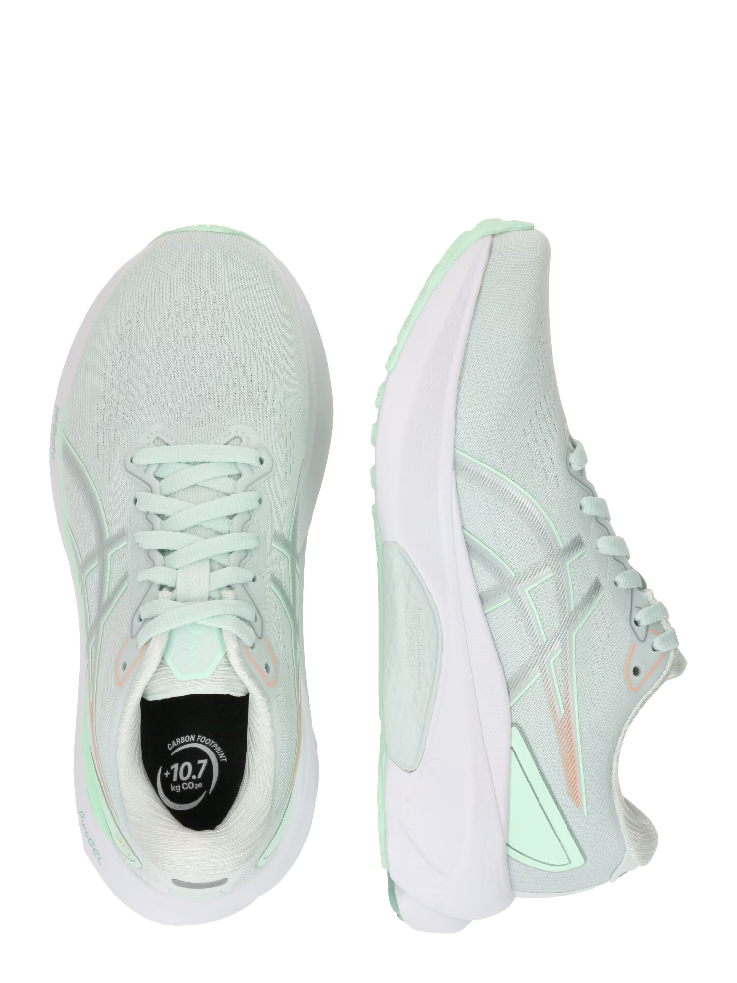 ASICS Sneaker de alergat 'GEL KAYANO 30' verde neon / verde pastel / portocaliu - Pled.ro