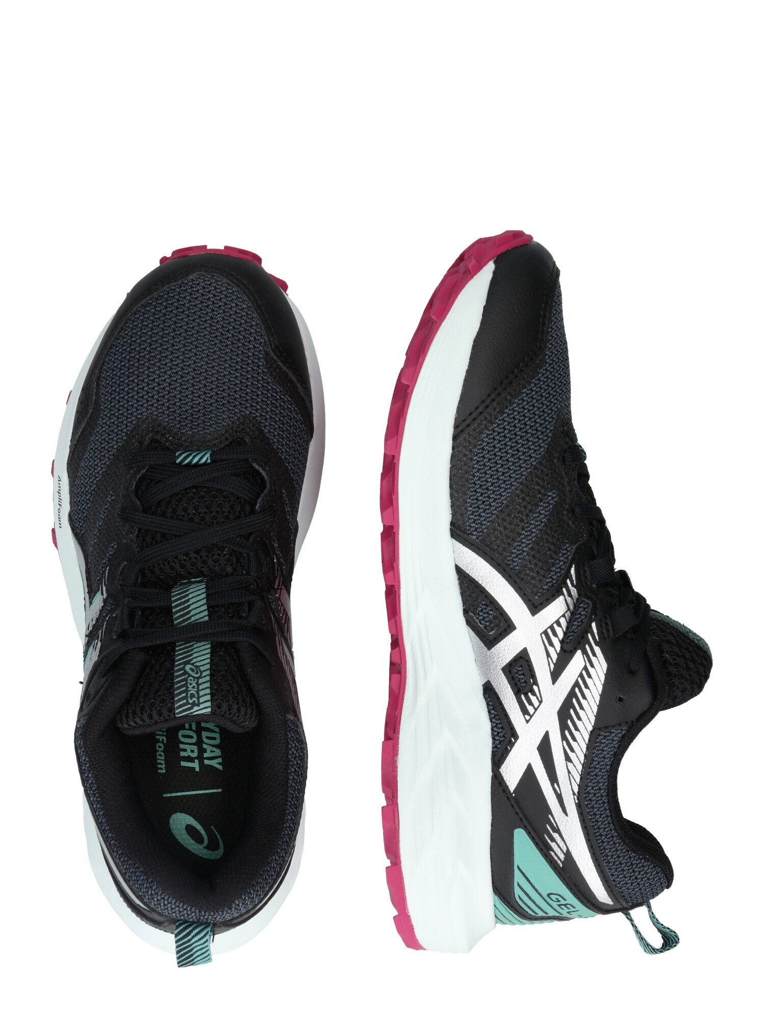 ASICS Sneaker de alergat 'GEL-SONOMA 6' verde închis / roz / negru / alb - Pled.ro