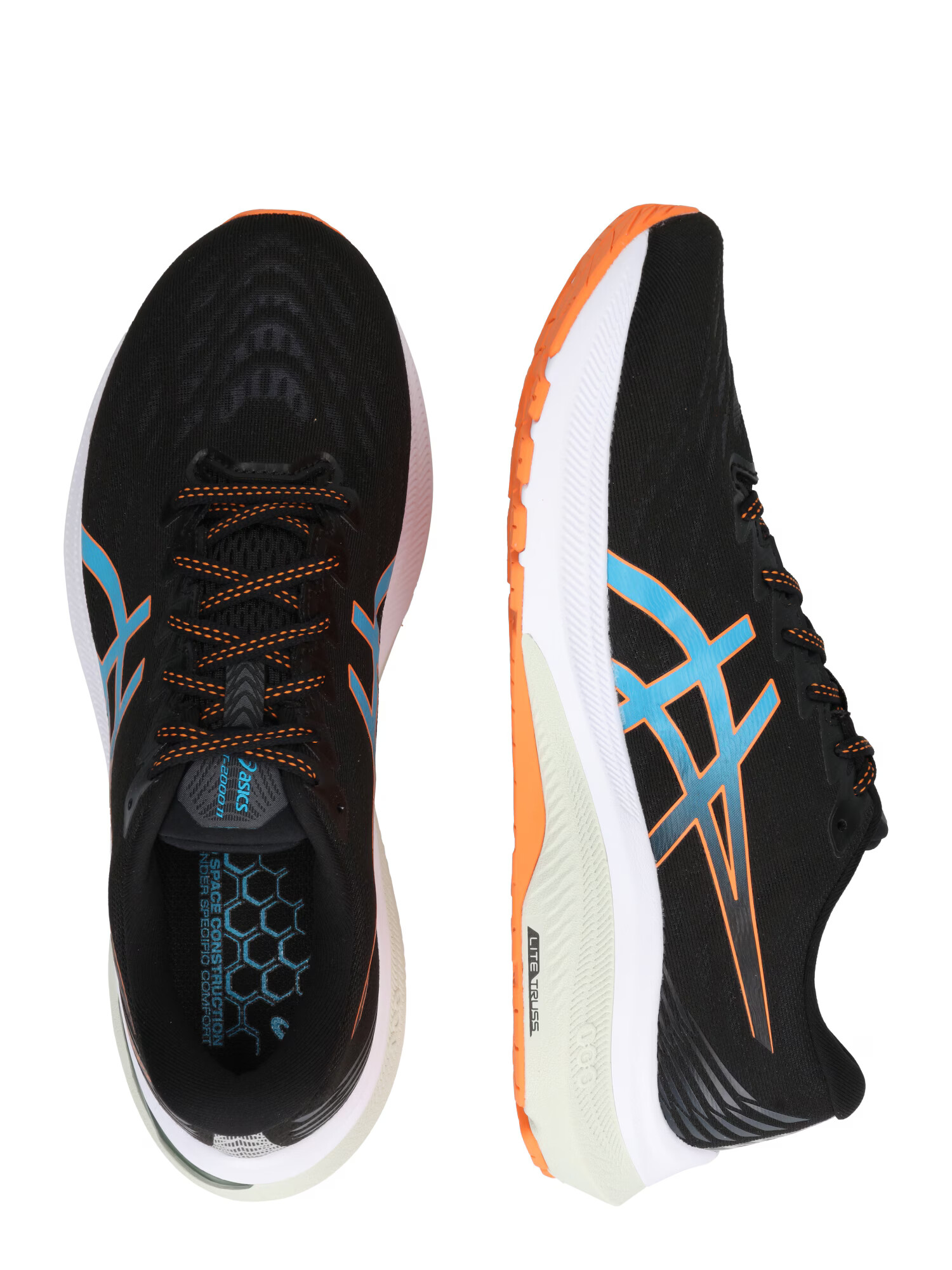 ASICS Sneaker de alergat 'GT-2000 11' cyan / portocaliu / negru - Pled.ro