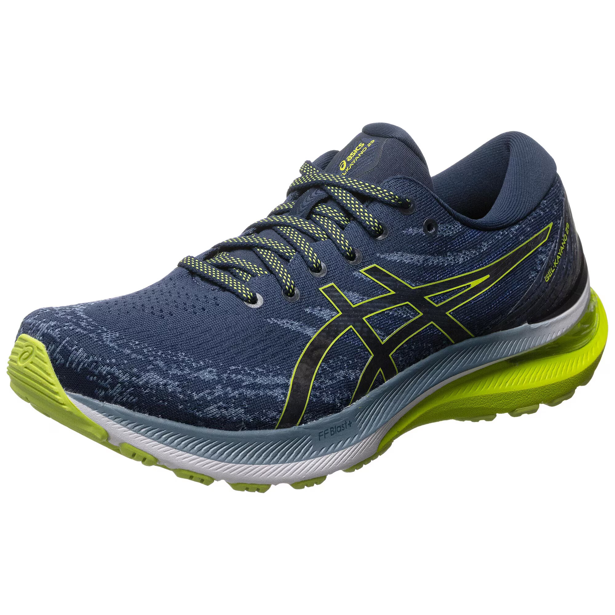 ASICS Sneaker de alergat 'Kayano 29' albastru / albastru marin / galben neon / negru - Pled.ro