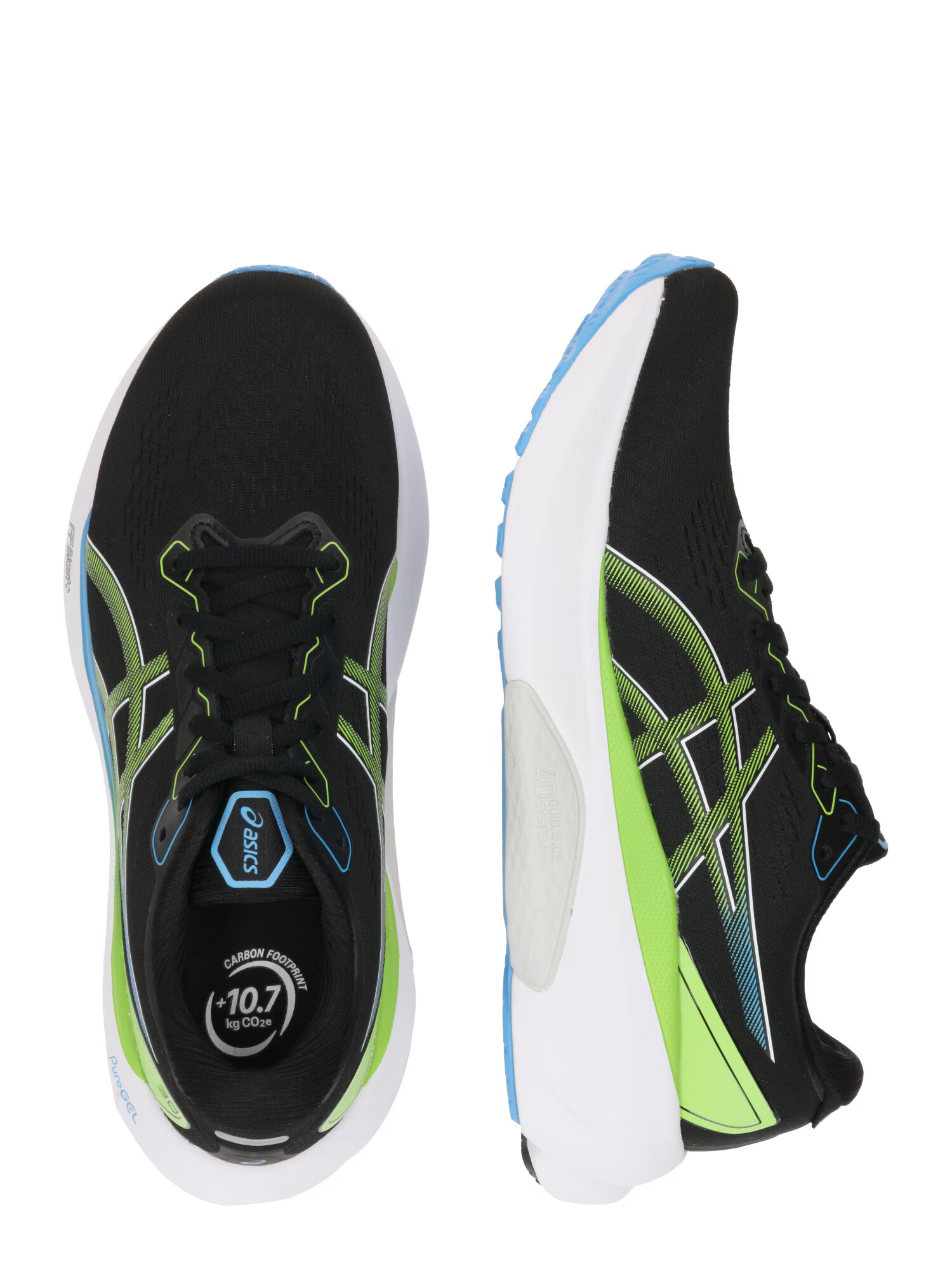 ASICS Sneaker de alergat 'Gel-Kayano 30' azur / verde iarbă / negru - Pled.ro