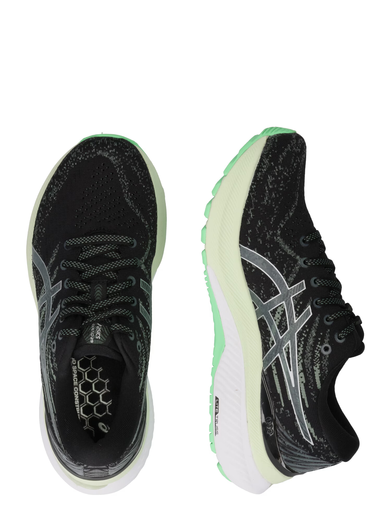 ASICS Sneaker de alergat 'KAYANO' gri / verde limetă / negru - Pled.ro