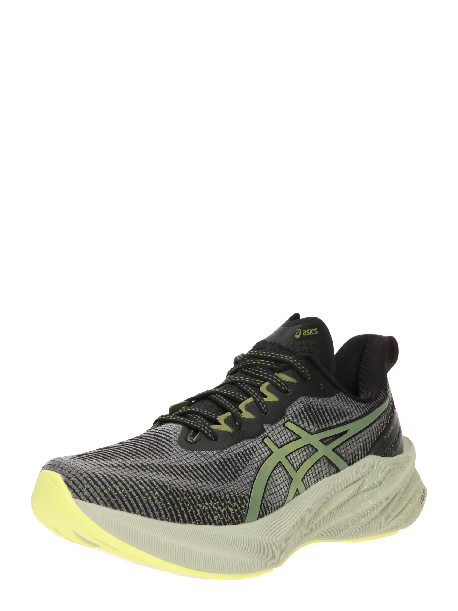 ASICS Sneaker de alergat 'Novablast 3' gri deschis / verde măr / negru - Pled.ro