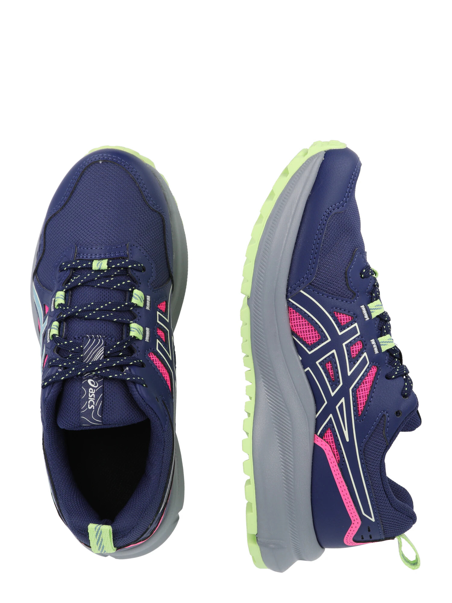 ASICS Sneaker de alergat 'SCOUT 3' opal / albastru închis / verde kiwi / roz - Pled.ro