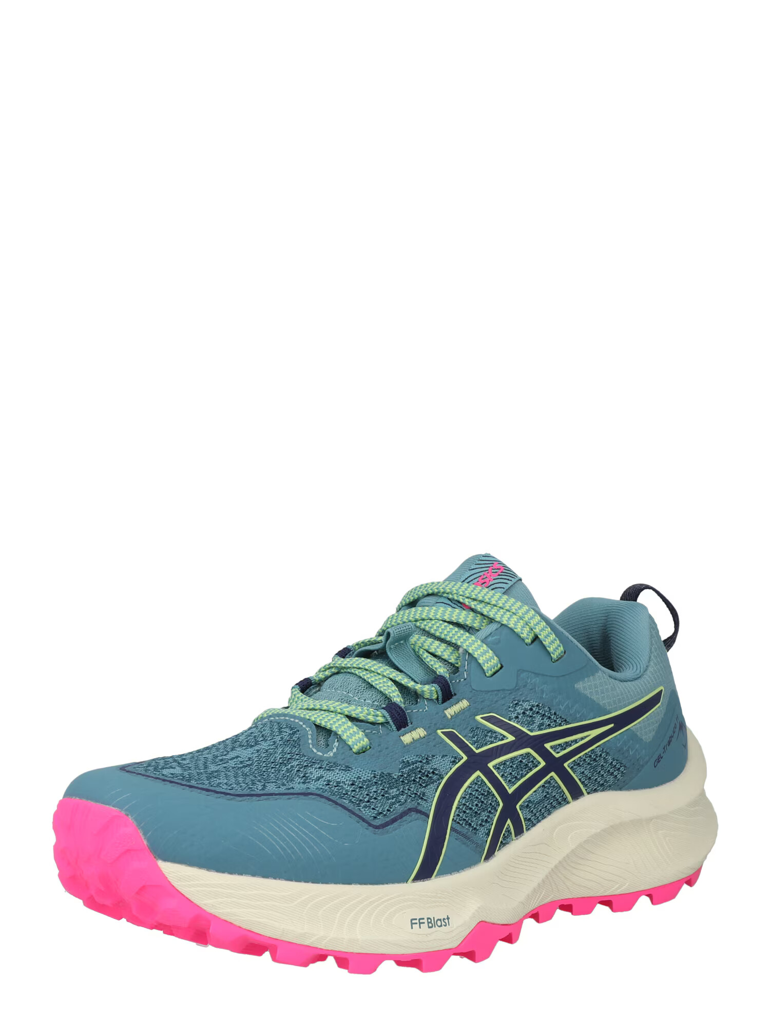 ASICS Sneaker de alergat 'Trabuco 11' turcoaz / albastru închis / verde deschis / roz deschis - Pled.ro