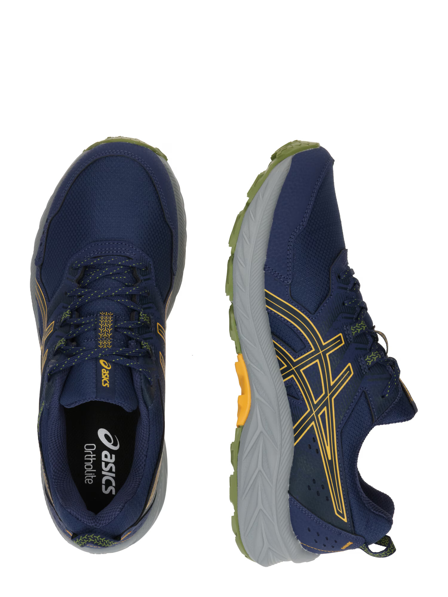 ASICS Sneaker de alergat 'Gel-Venture 9' albastru / galben curry / oliv - Pled.ro