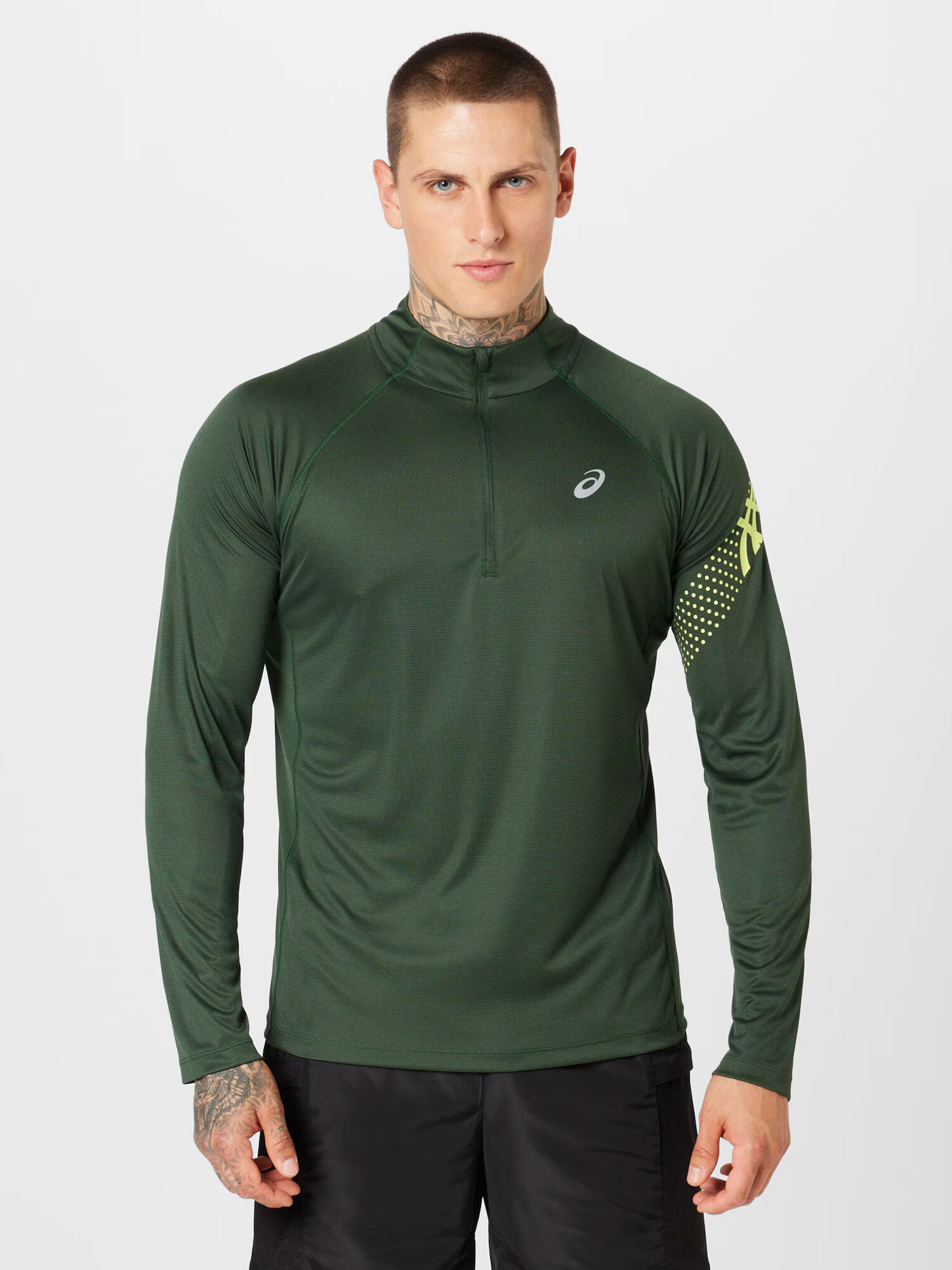 ASICS Tricou funcțional galben / gri / verde închis - Pled.ro