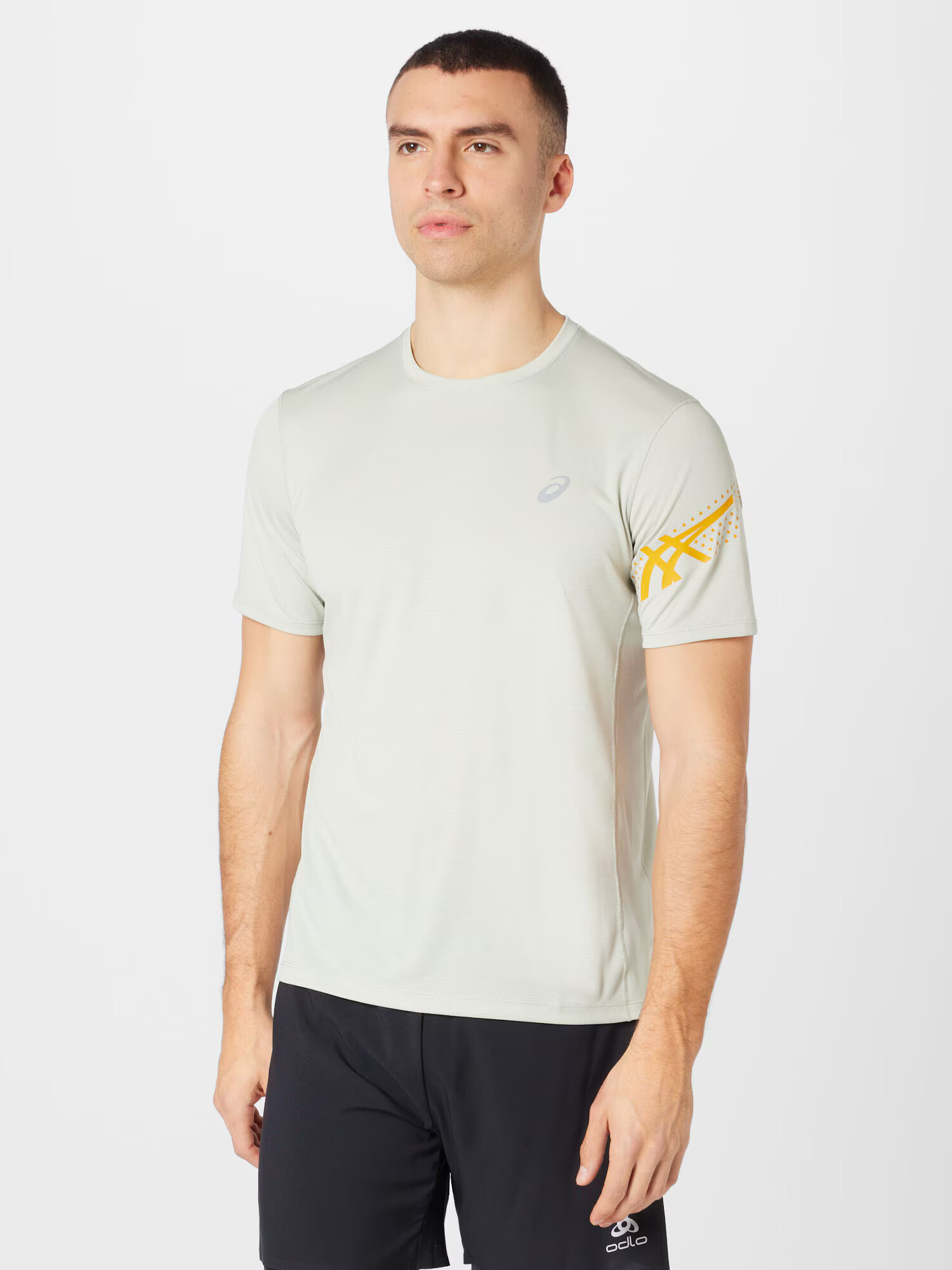 ASICS Tricou funcțional gri piatră / portocaliu - Pled.ro