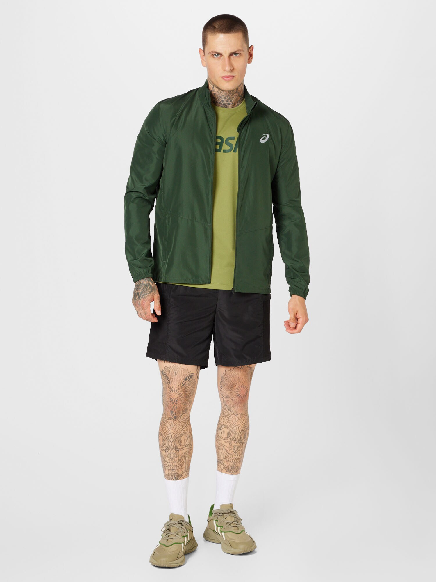 ASICS Tricou funcțional oliv / verde închis - Pled.ro