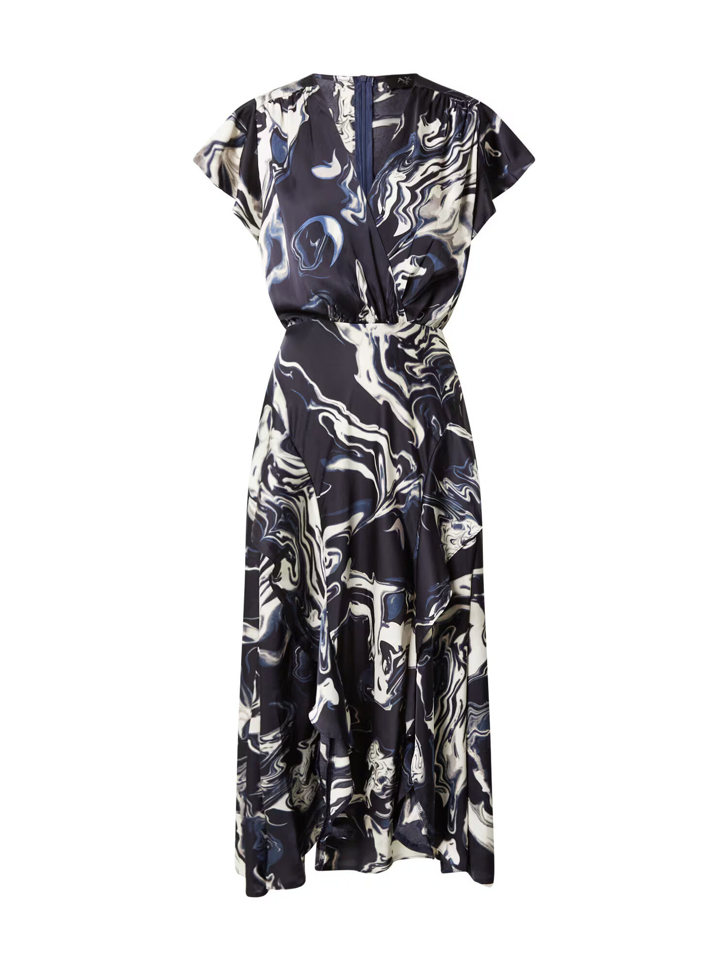 AX Paris Rochie albastru / bleumarin / alb - Pled.ro