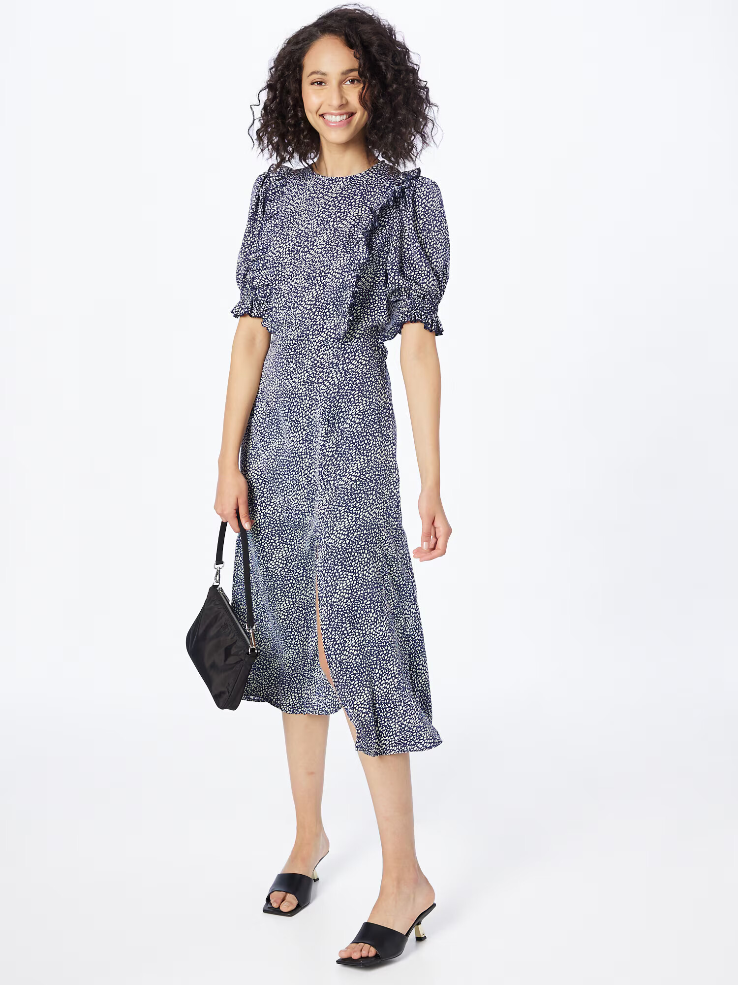 AX Paris Rochie bleumarin / alb - Pled.ro