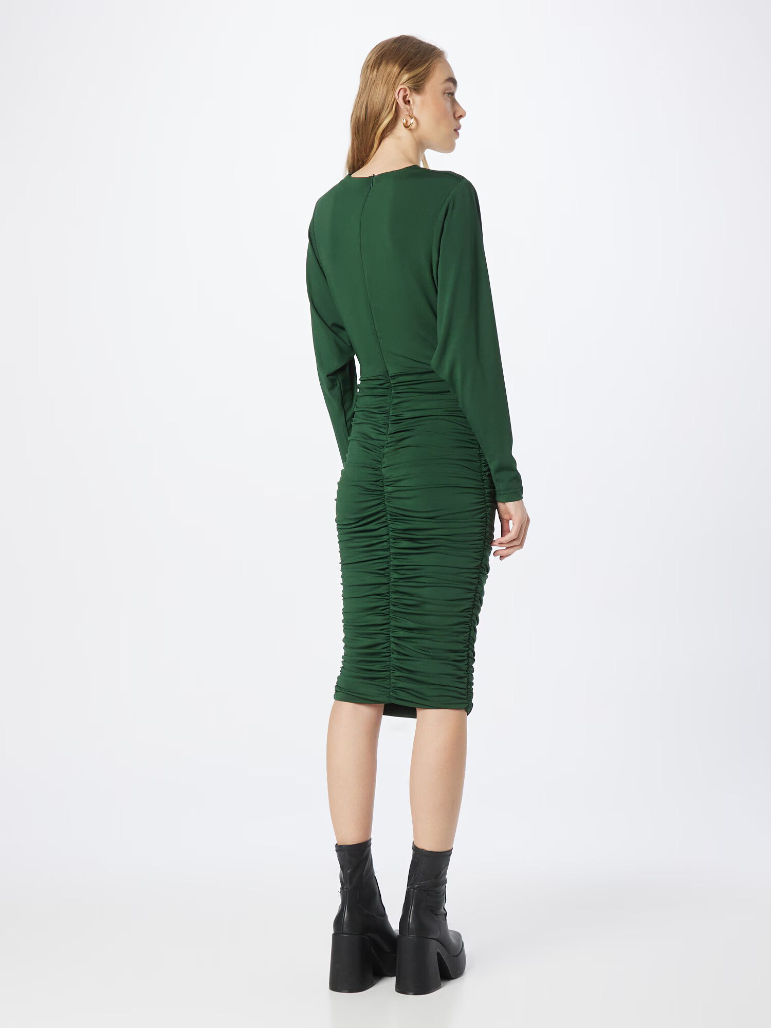 AX Paris Rochie verde închis - Pled.ro