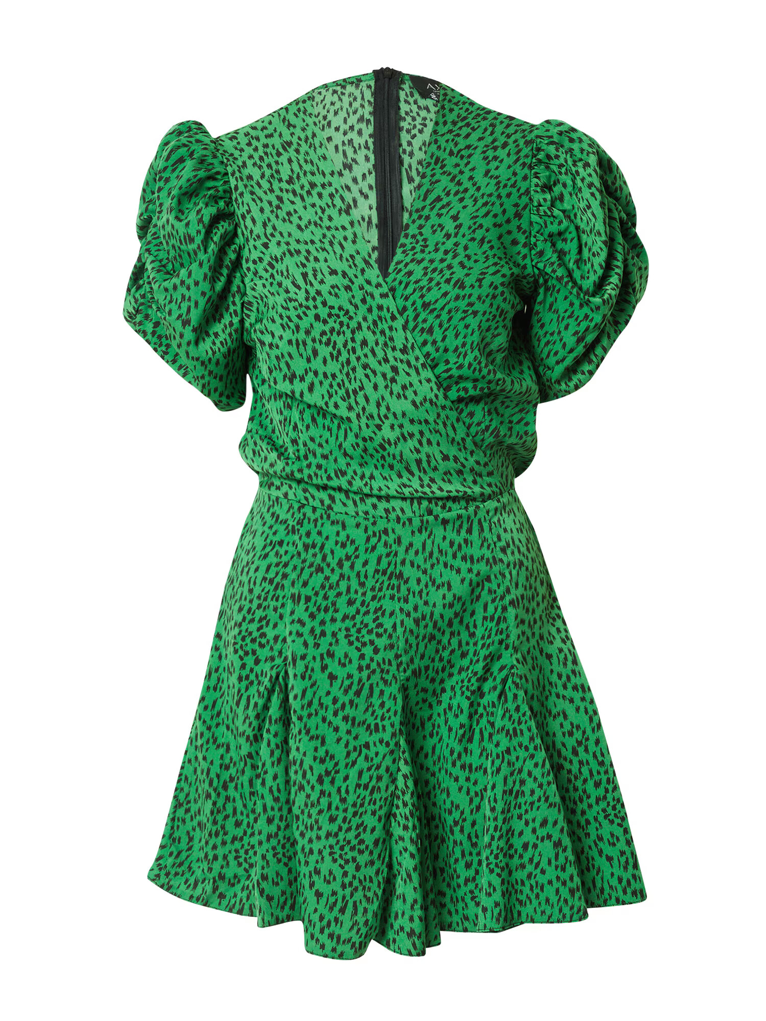 AX Paris Rochie verde / negru - Pled.ro