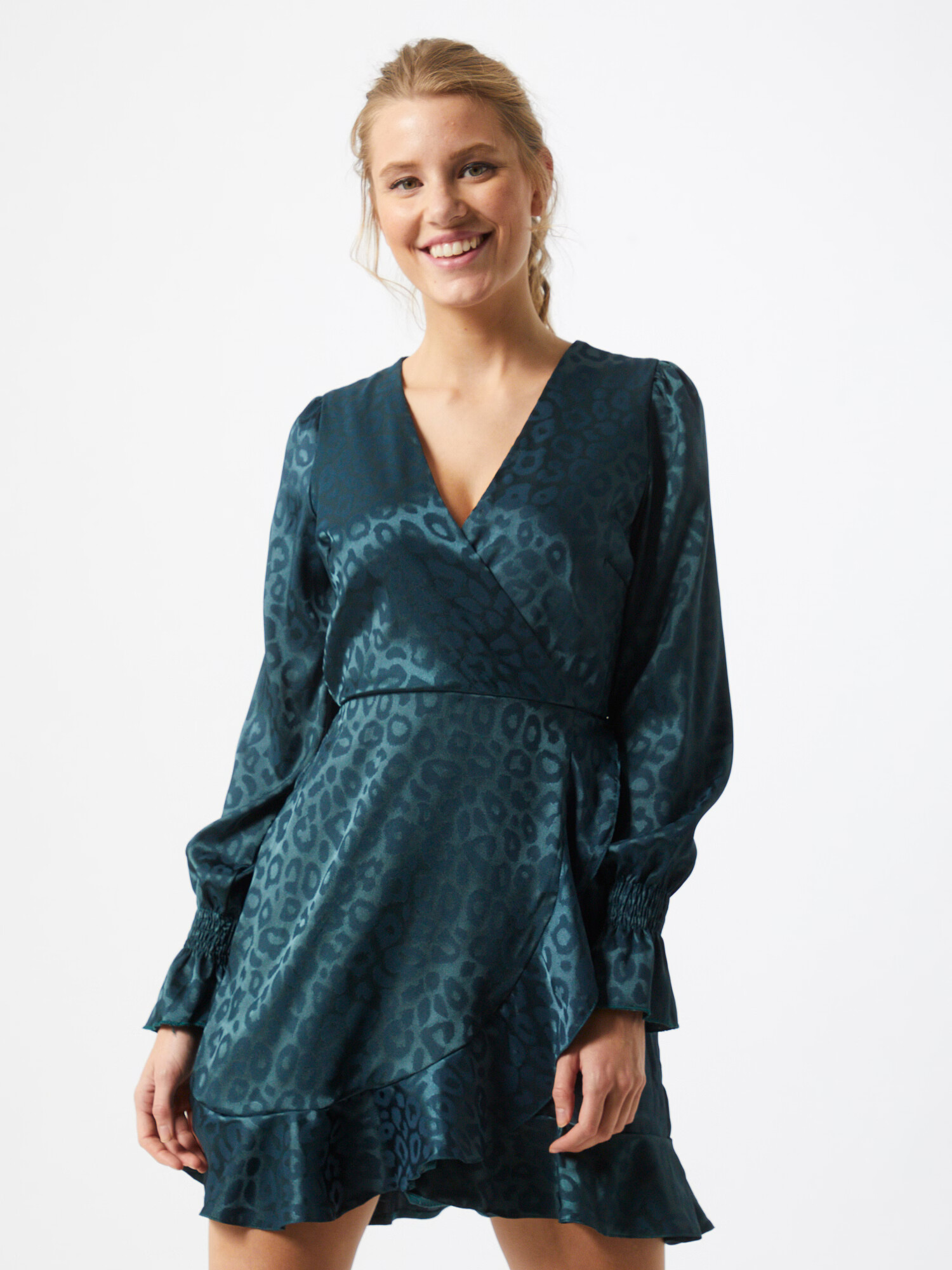 AX Paris Rochie verde petrol - Pled.ro