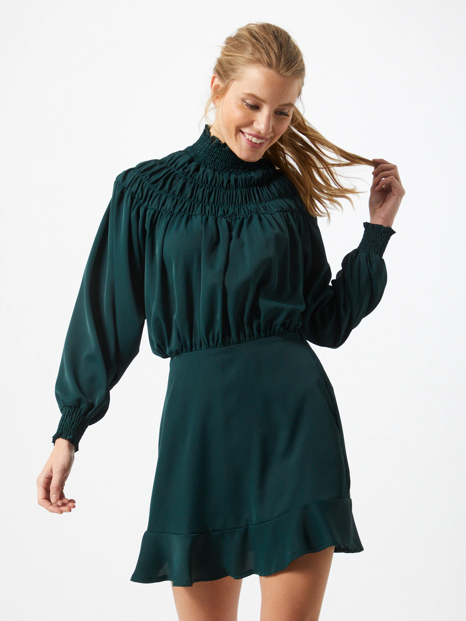 AX Paris Rochie verde petrol - Pled.ro