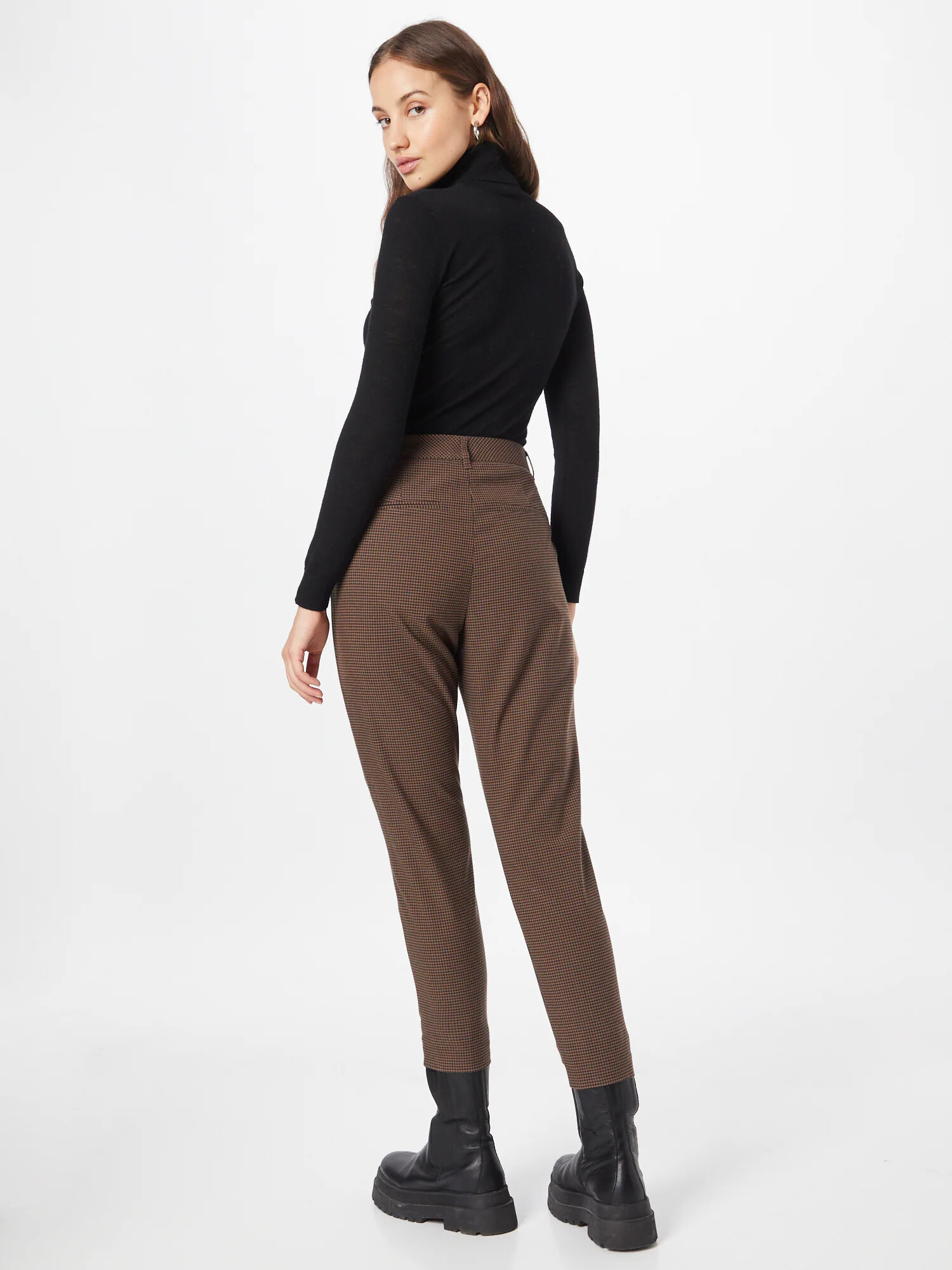 b.young Pantaloni maro / negru - Pled.ro