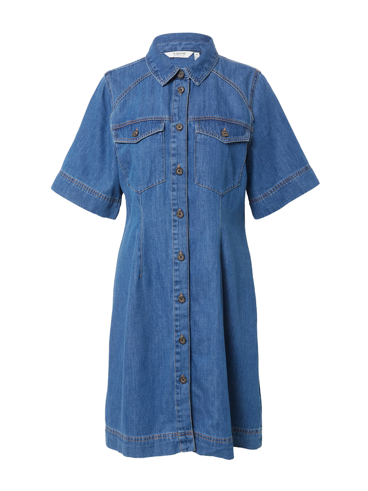 b.young Rochie tip bluză 'Kolpa' albastru denim - Pled.ro