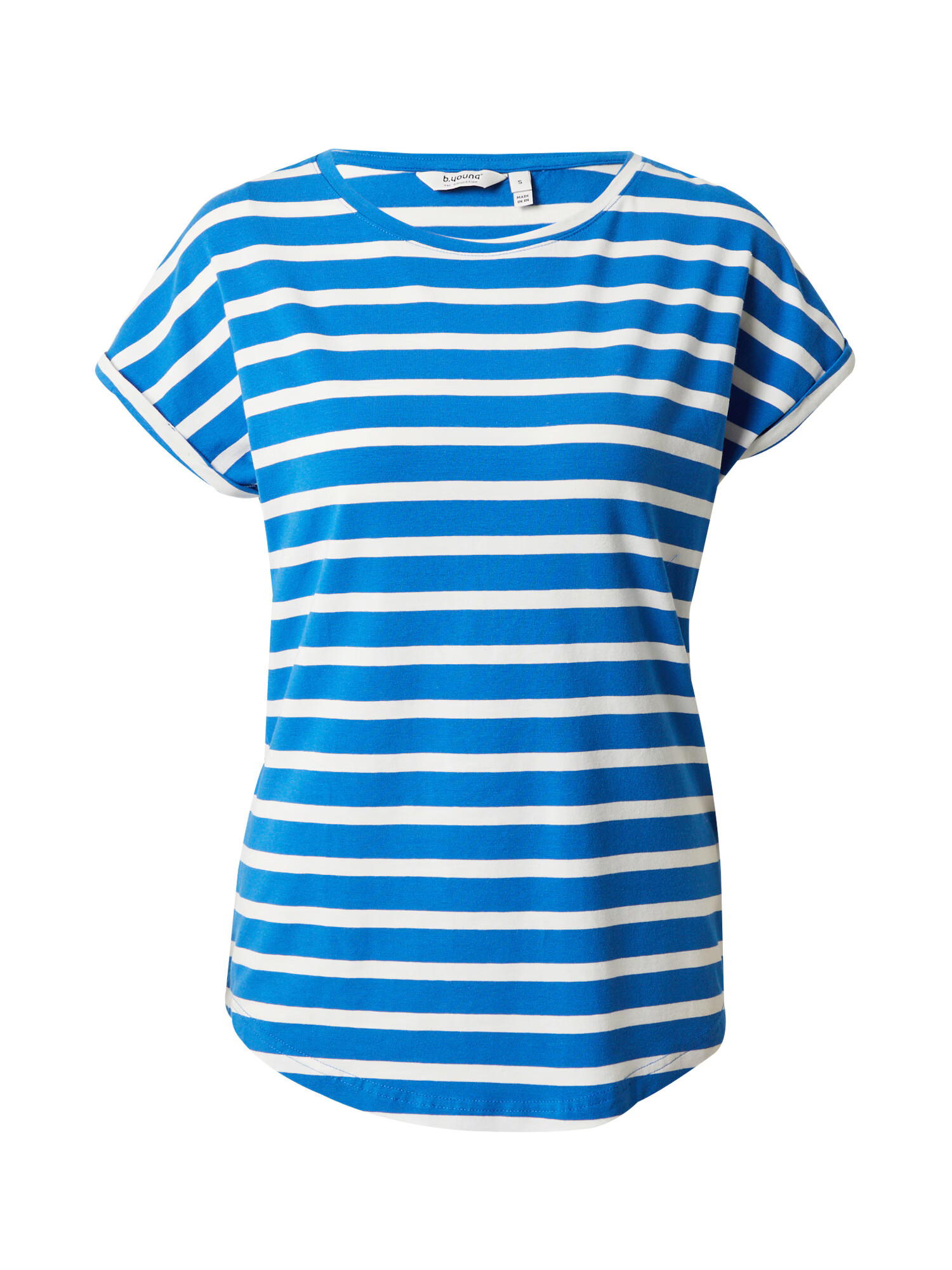 b.young Tricou albastru / alb - Pled.ro