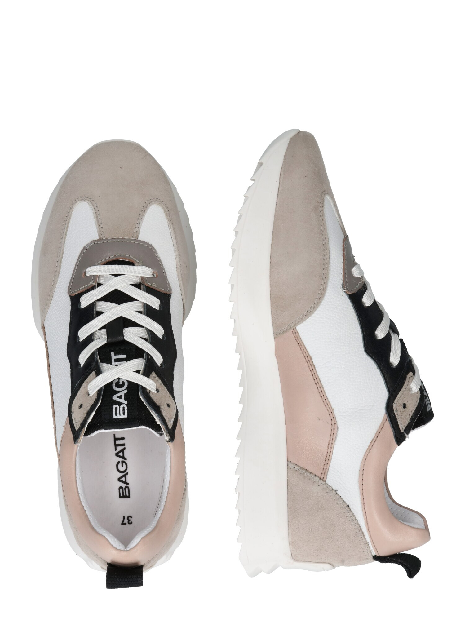 TT. BAGATT Sneaker low 'Sophie' gri taupe / grej / negru / alb - Pled.ro