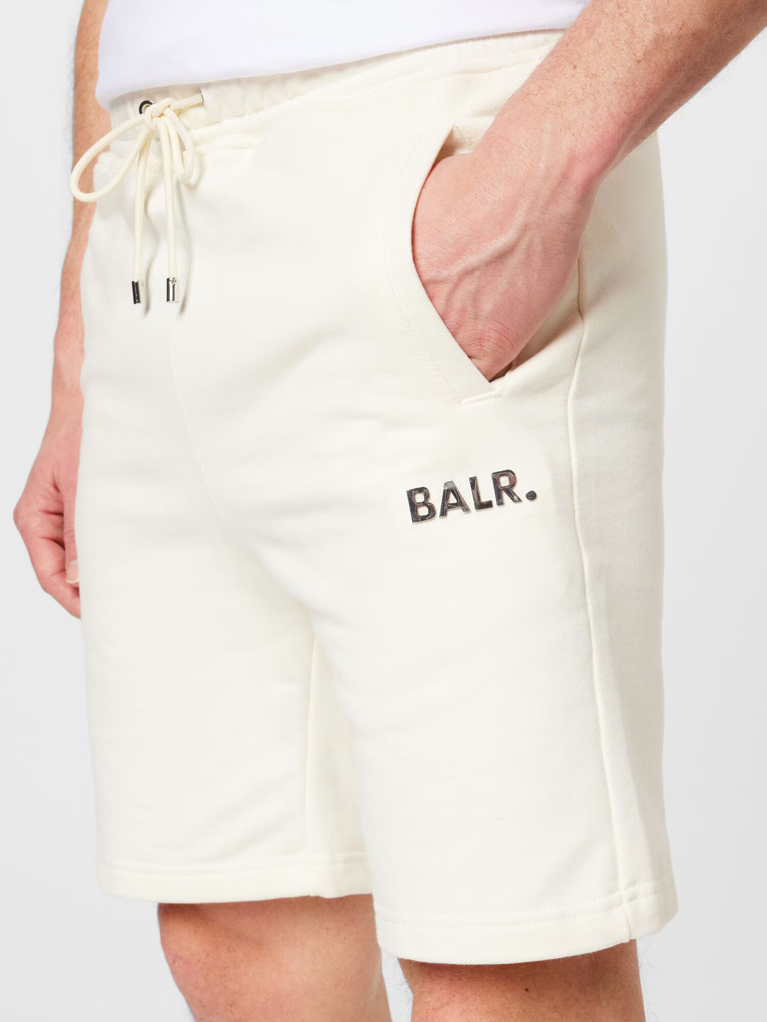 BALR. Pantaloni 'Tony' argintiu / alb - Pled.ro