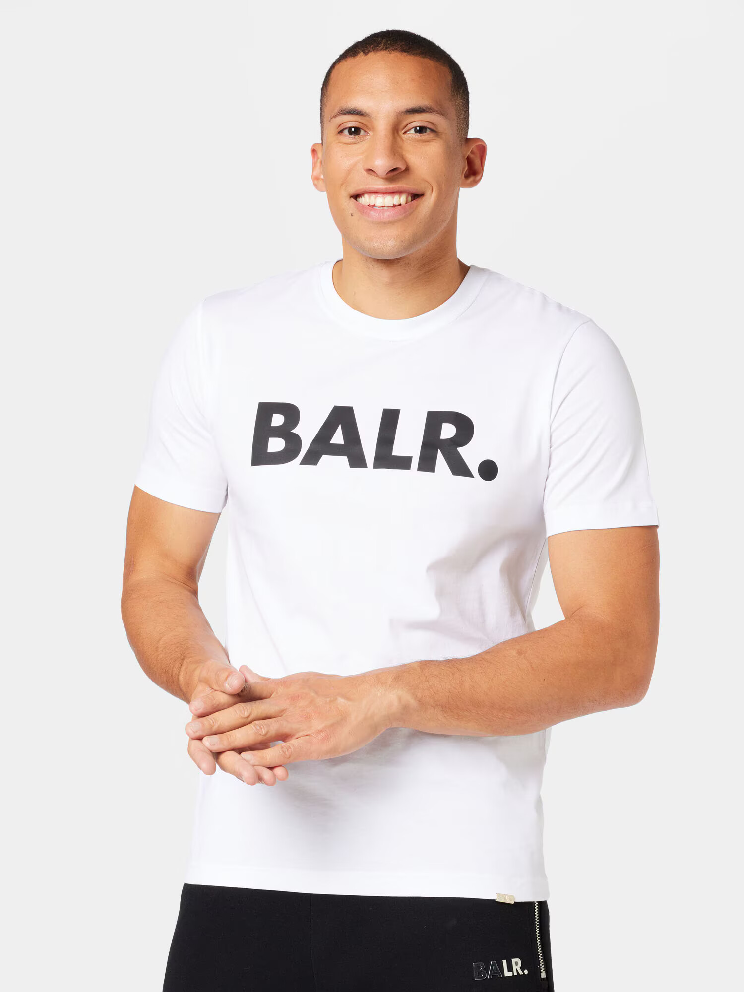 BALR. Tricou negru / alb - Pled.ro