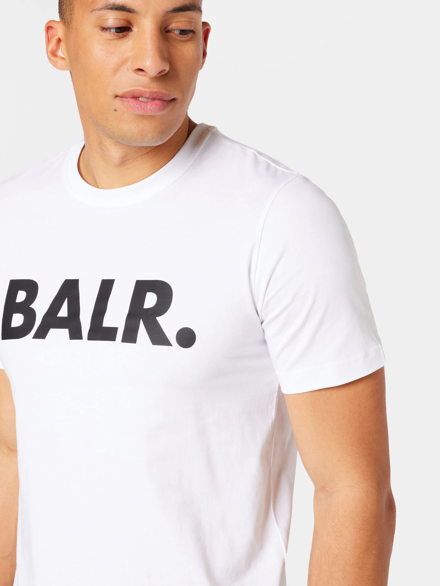 BALR. Tricou negru / alb - Pled.ro