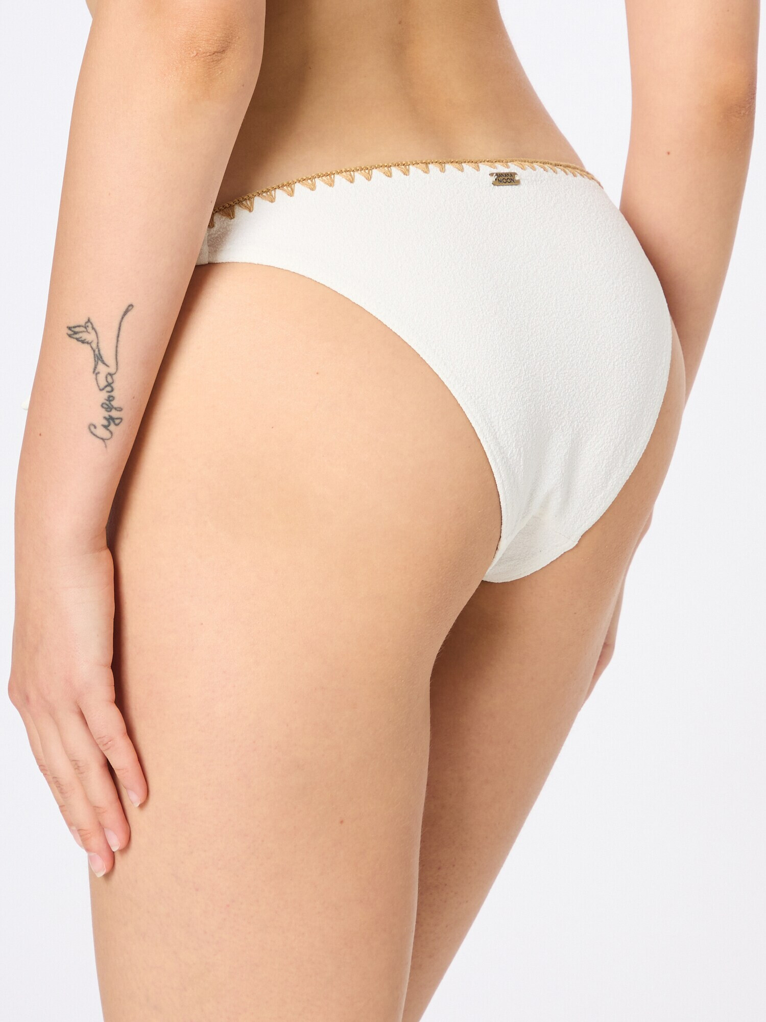 Banana Moon Slip costum de baie ecru / maro cappuccino - Pled.ro