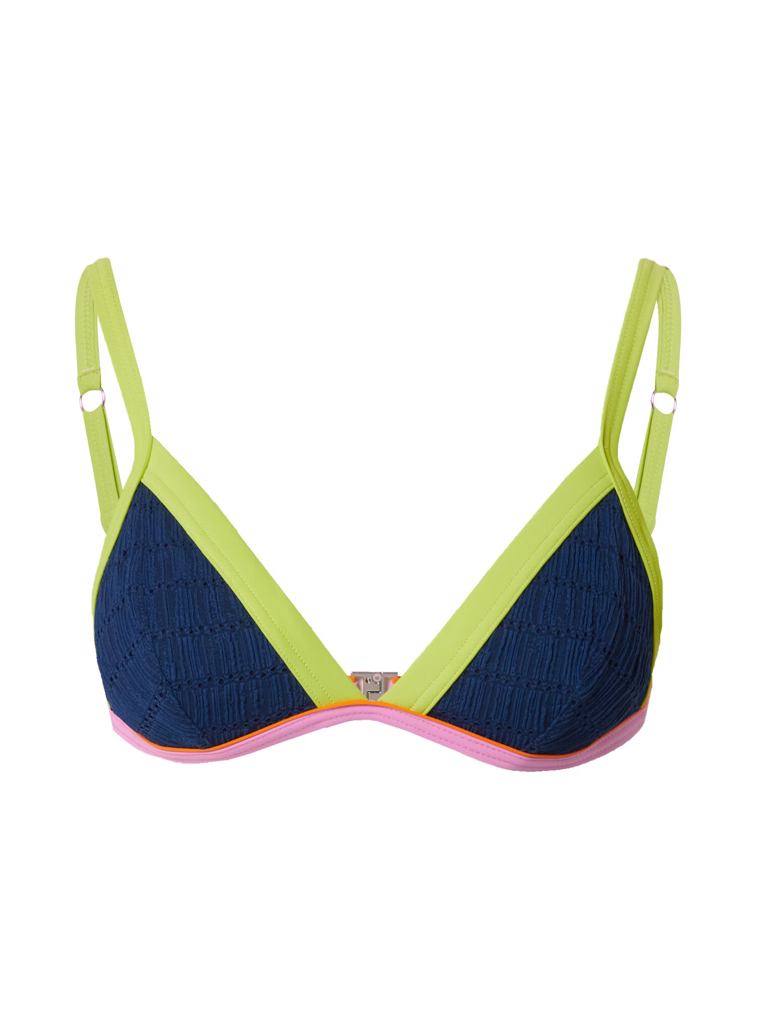 Banana Moon Sutien costum de baie albastru marin / verde kiwi / roz - Pled.ro