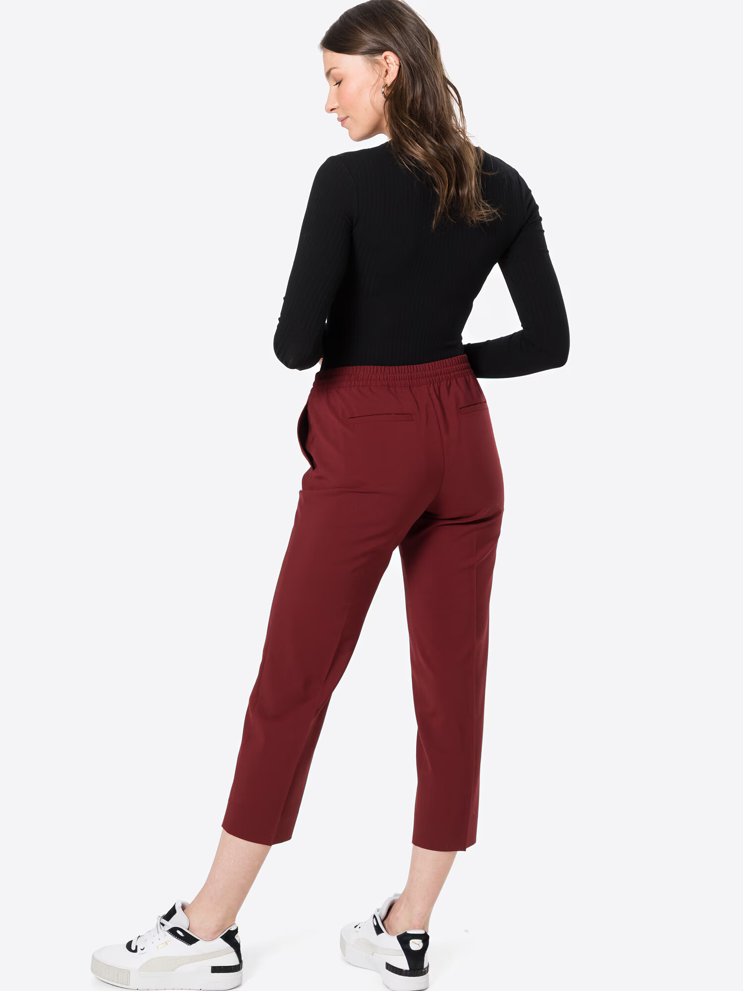 Banana Republic Pantaloni eleganți roșu bordeaux - Pled.ro