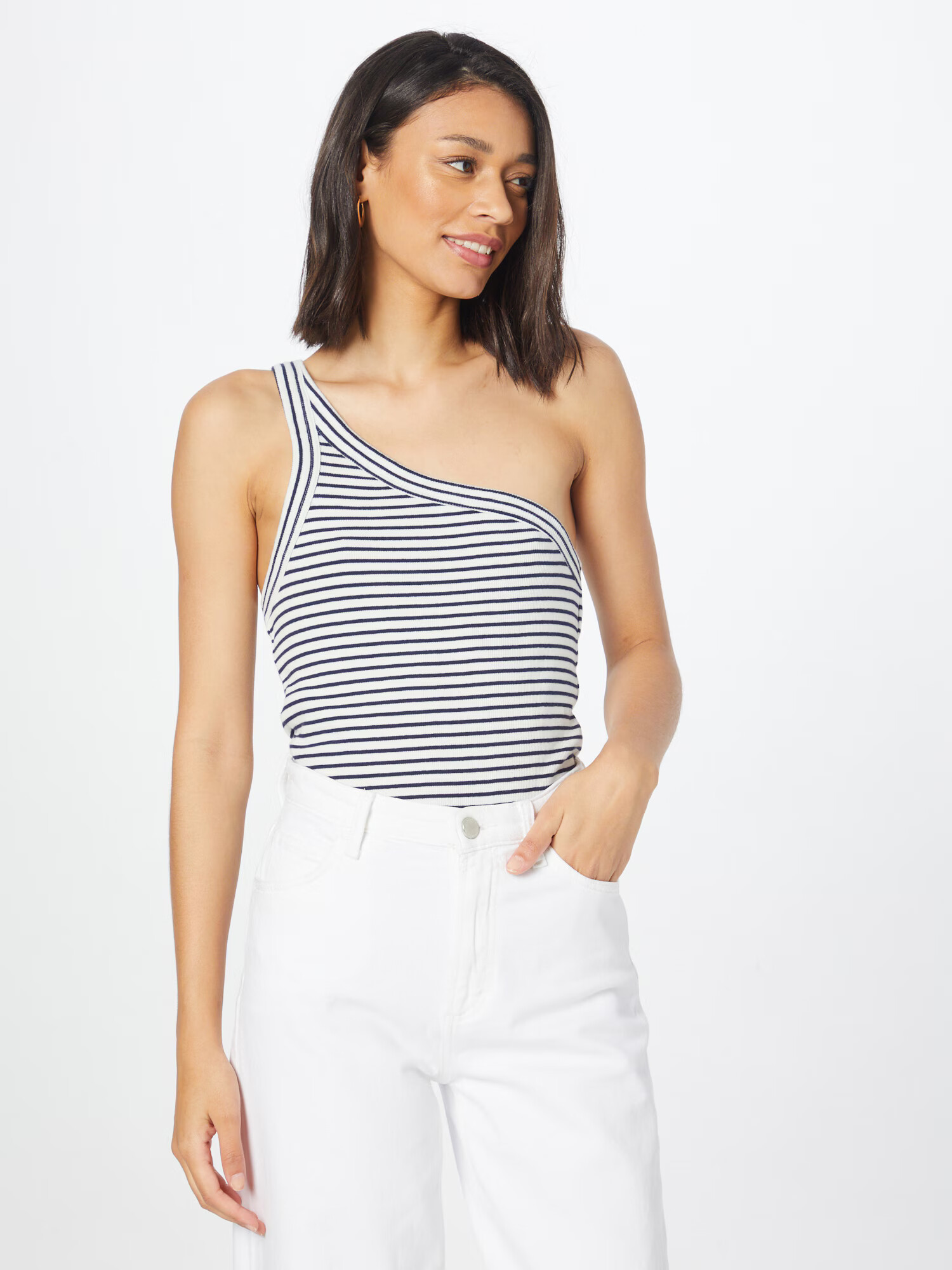 Banana Republic Top bleumarin / alb - Pled.ro