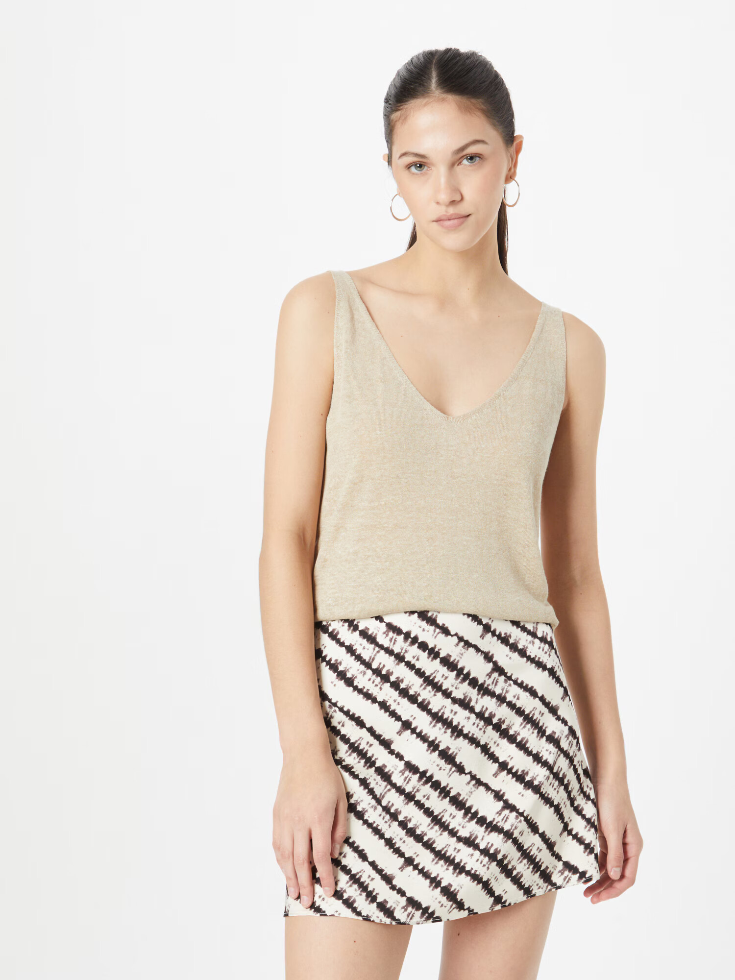 Banana Republic Top brodat 'LINUM' bej - Pled.ro