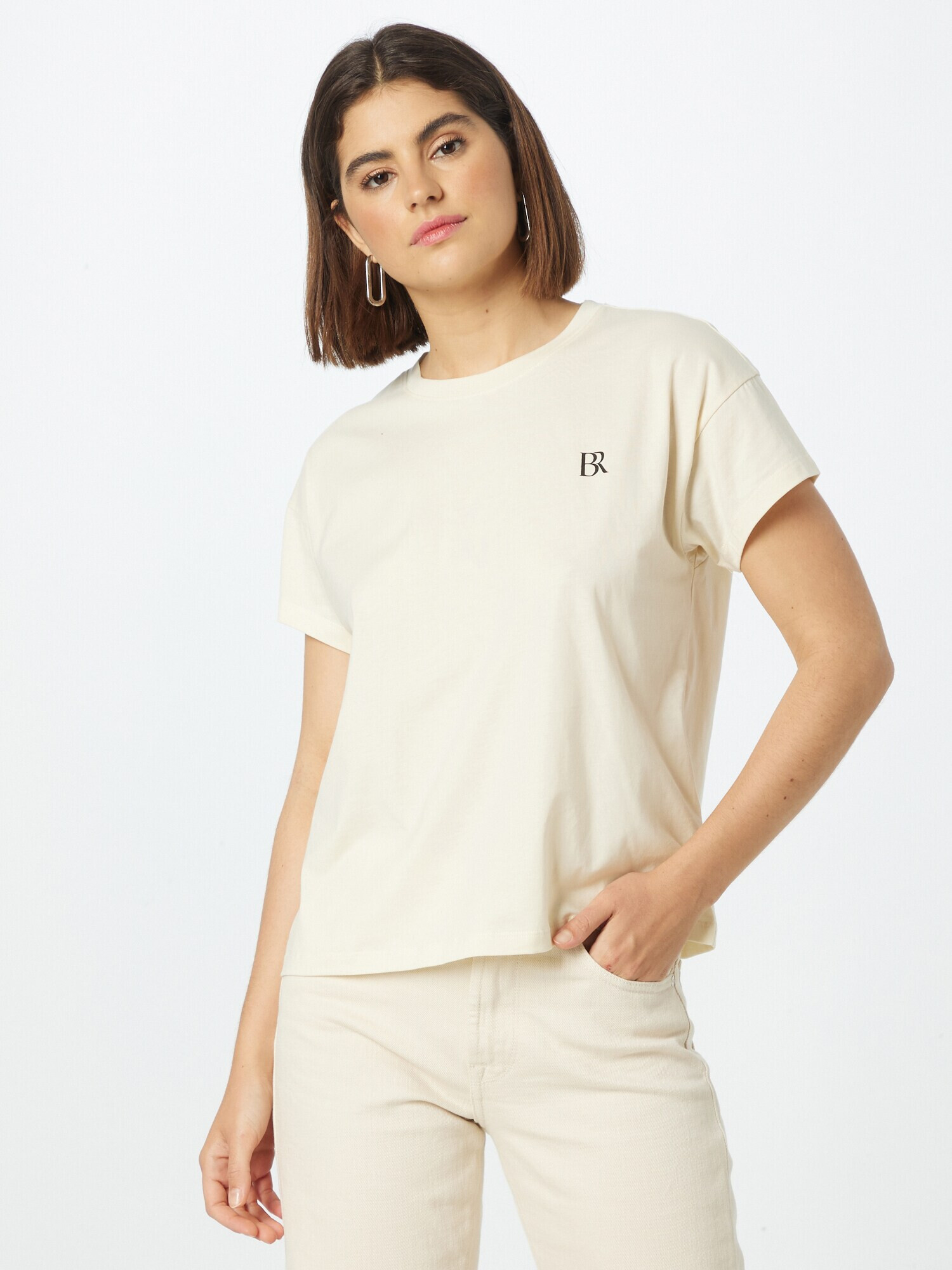 Banana Republic Tricou ecru / negru - Pled.ro