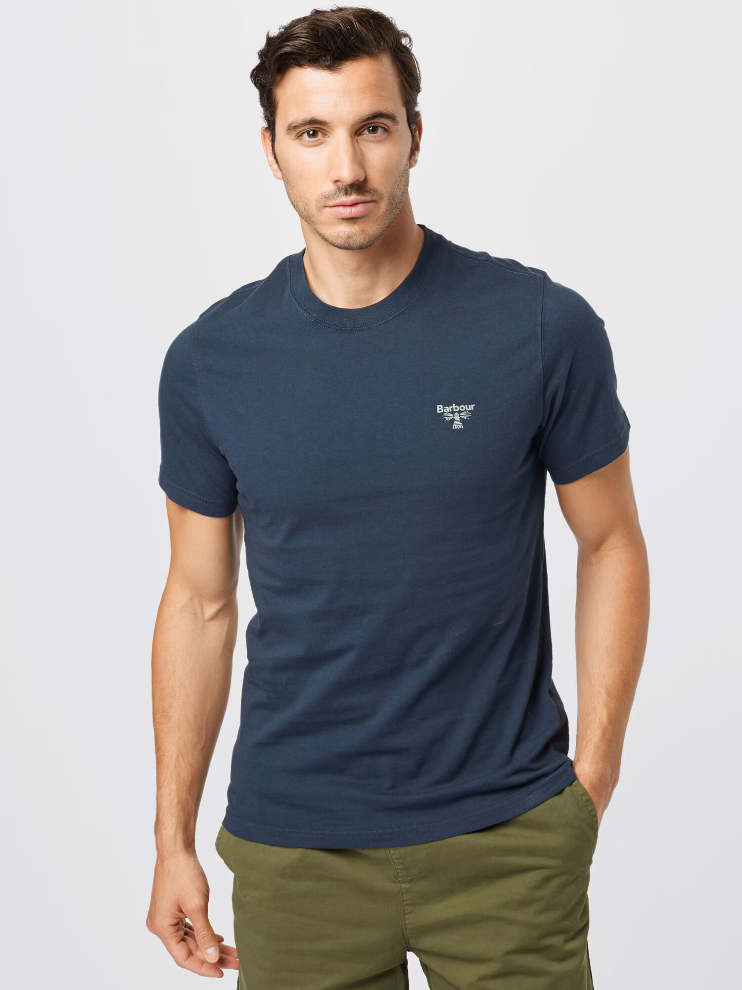 Barbour Beacon Tricou bleumarin / alb - Pled.ro