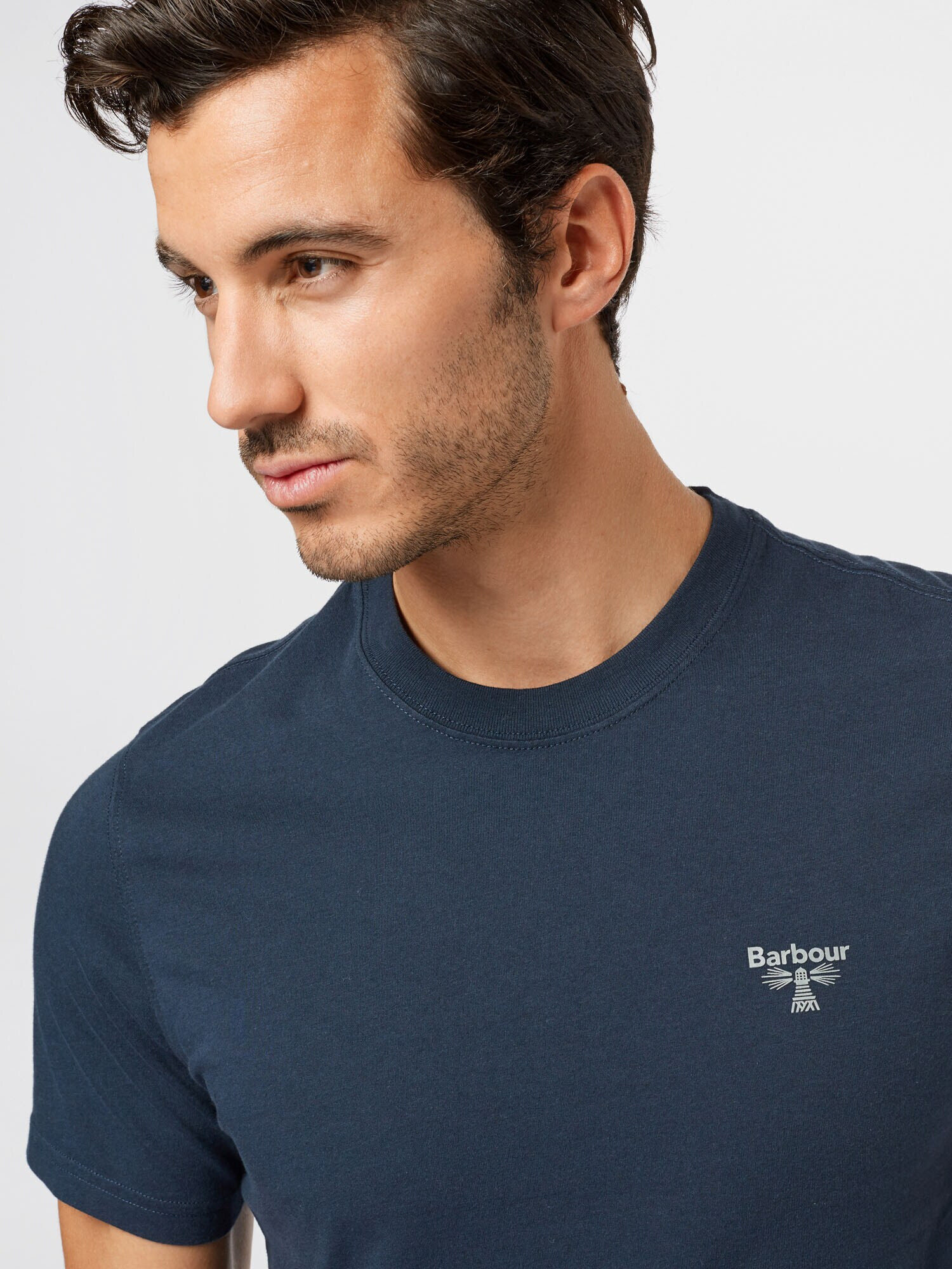 Barbour Beacon Tricou bleumarin / alb - Pled.ro