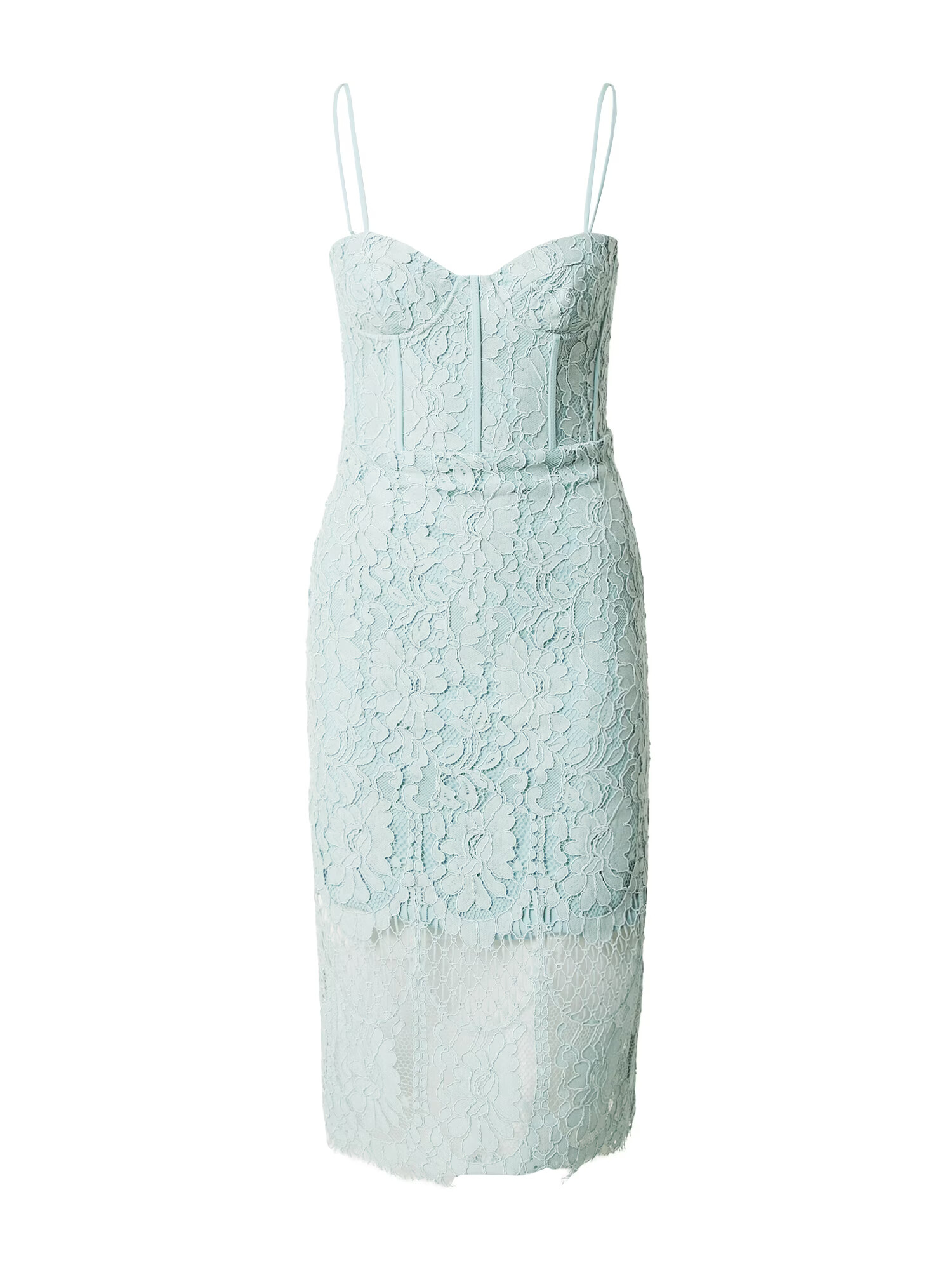 Bardot Rochie albastru pastel - Pled.ro