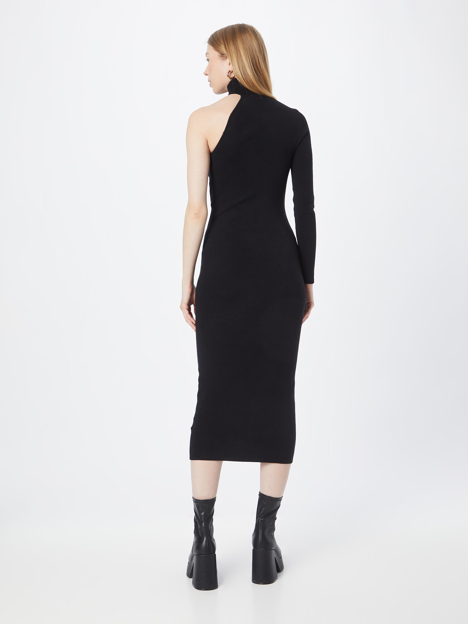 Bardot Rochie tricotat negru - Pled.ro