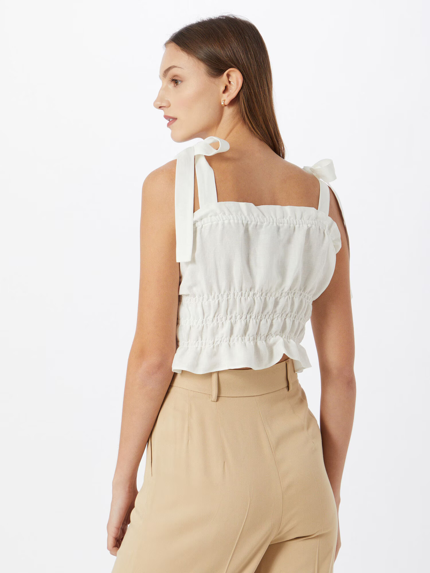 Bardot Top 'CAMI' alb - Pled.ro