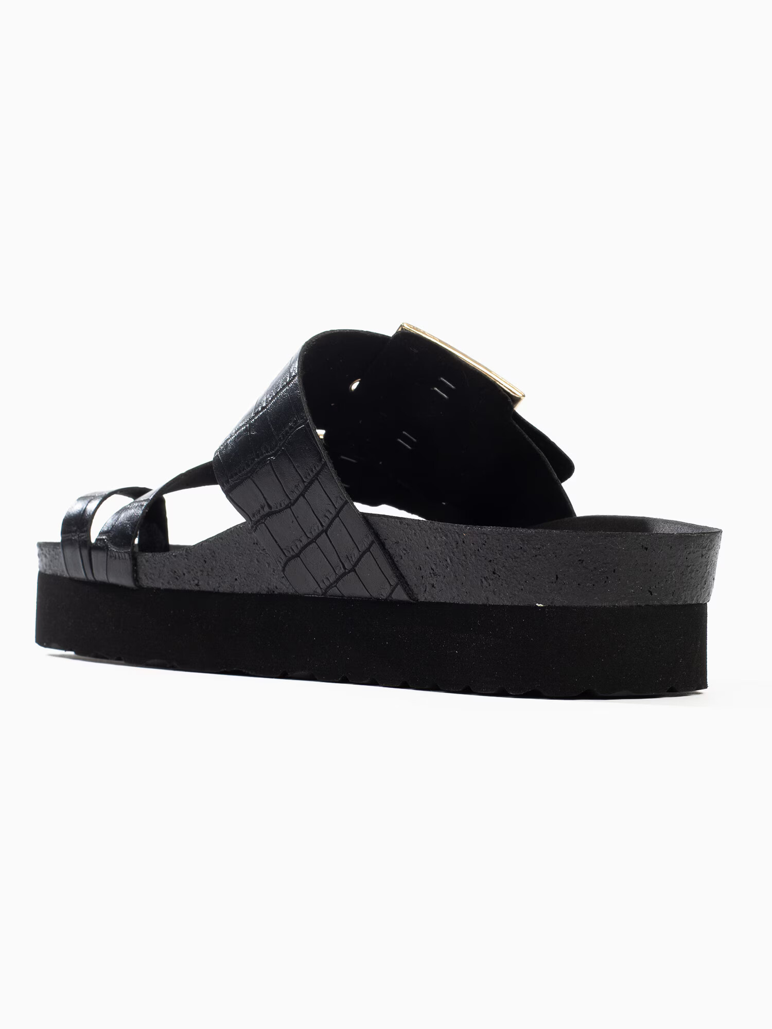 Bayton Flip-flops 'Lucrezia' auriu / negru - Pled.ro