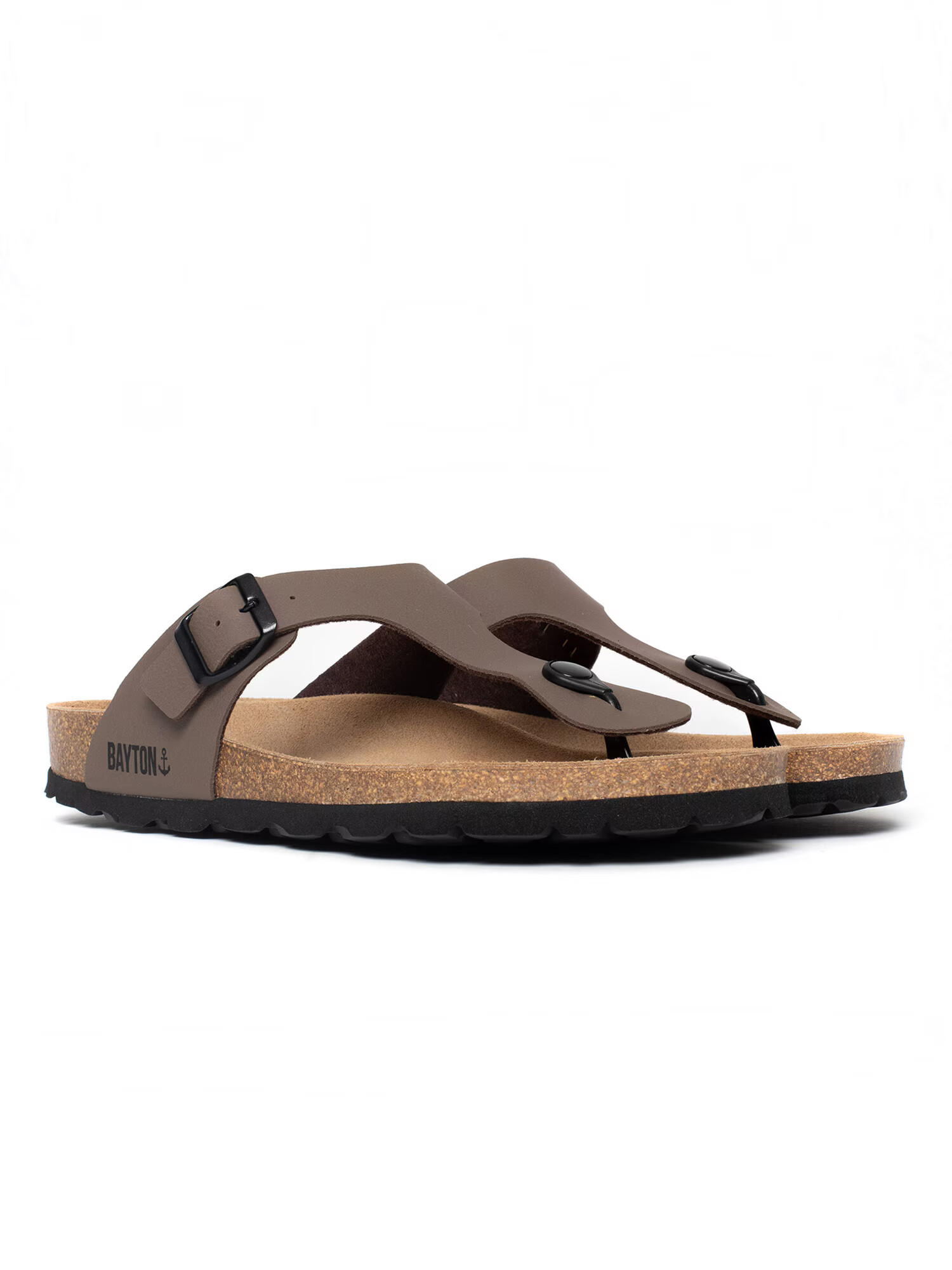 Bayton Flip-flops 'Mercure' gri taupe / negru - Pled.ro